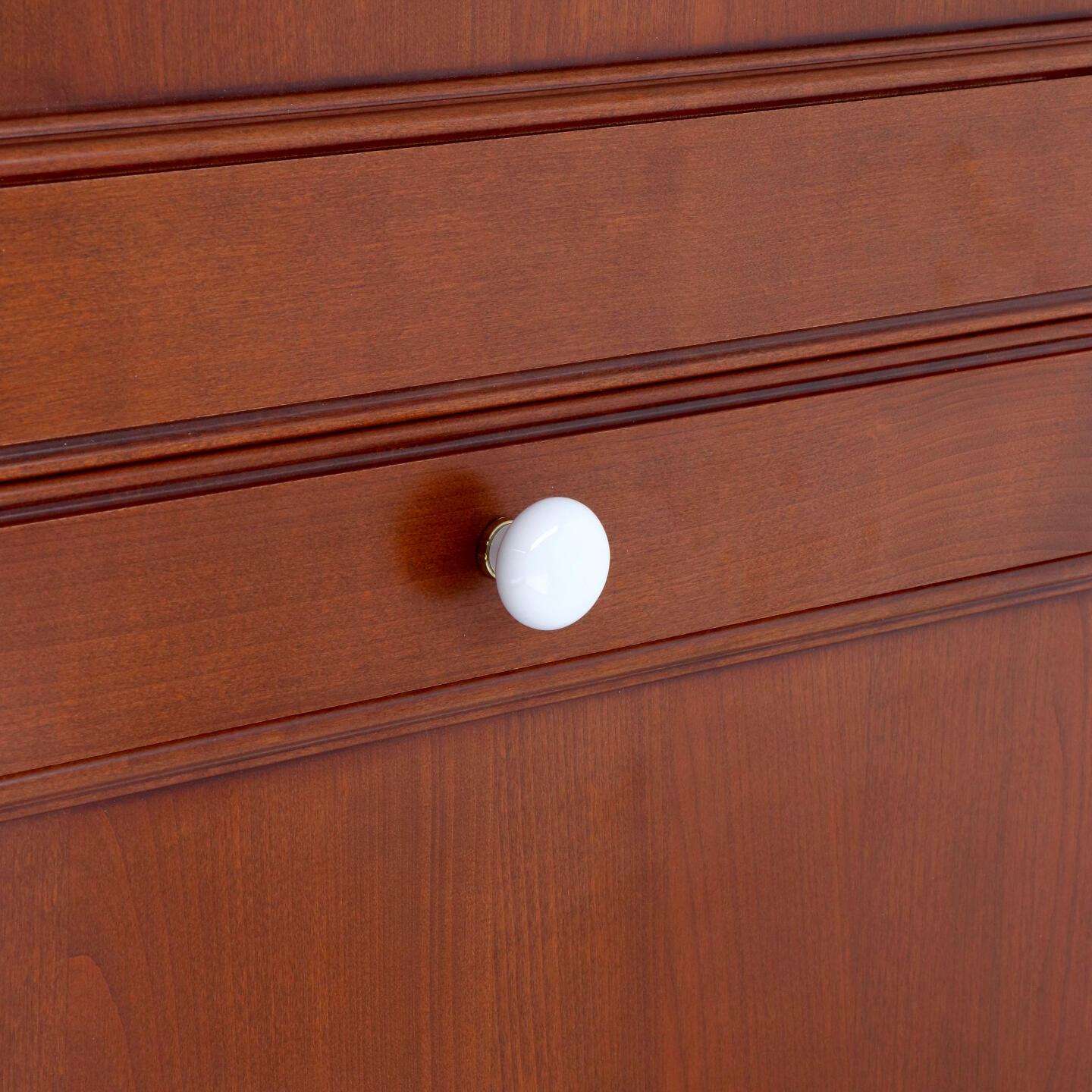 Pomolo per mobili - Placcato oro - Lega di Zinco / Porcellana - Stile Classico - 0x30x0mm - immagine 5