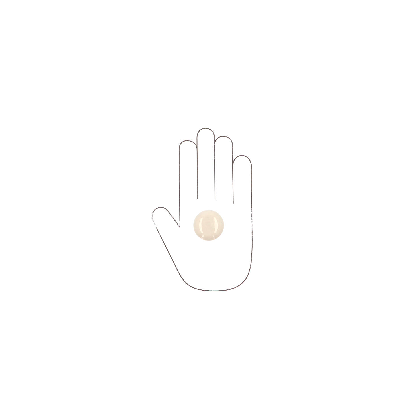 Pomolo per mobili - Antica Firenze - Lega di Zinco / Porcellana - Stile Classico - 0x30x0mm - immagine 4