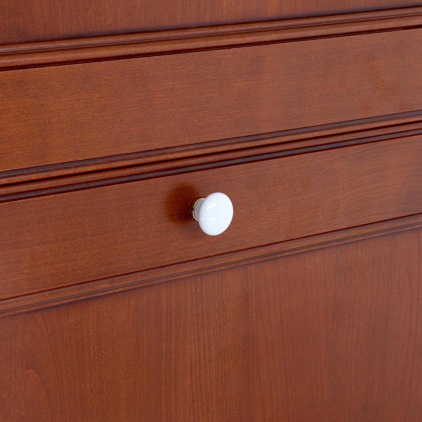 Pomolo per mobili - Placcato oro - Lega di Zinco / Porcellana - Stile Classico - 0x26x0mm - immagine 5