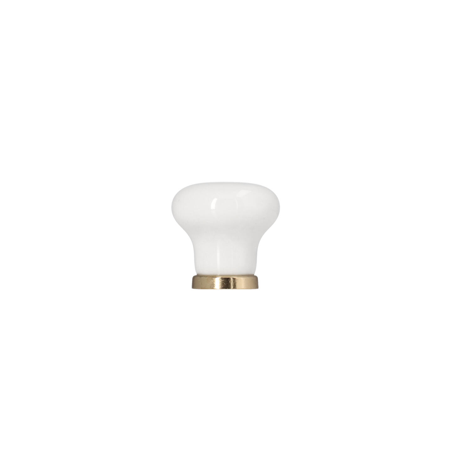 Pomolo per mobili - Placcato oro - Lega di Zinco / Porcellana - Stile Classico - 0x27x0mm - immagine 2