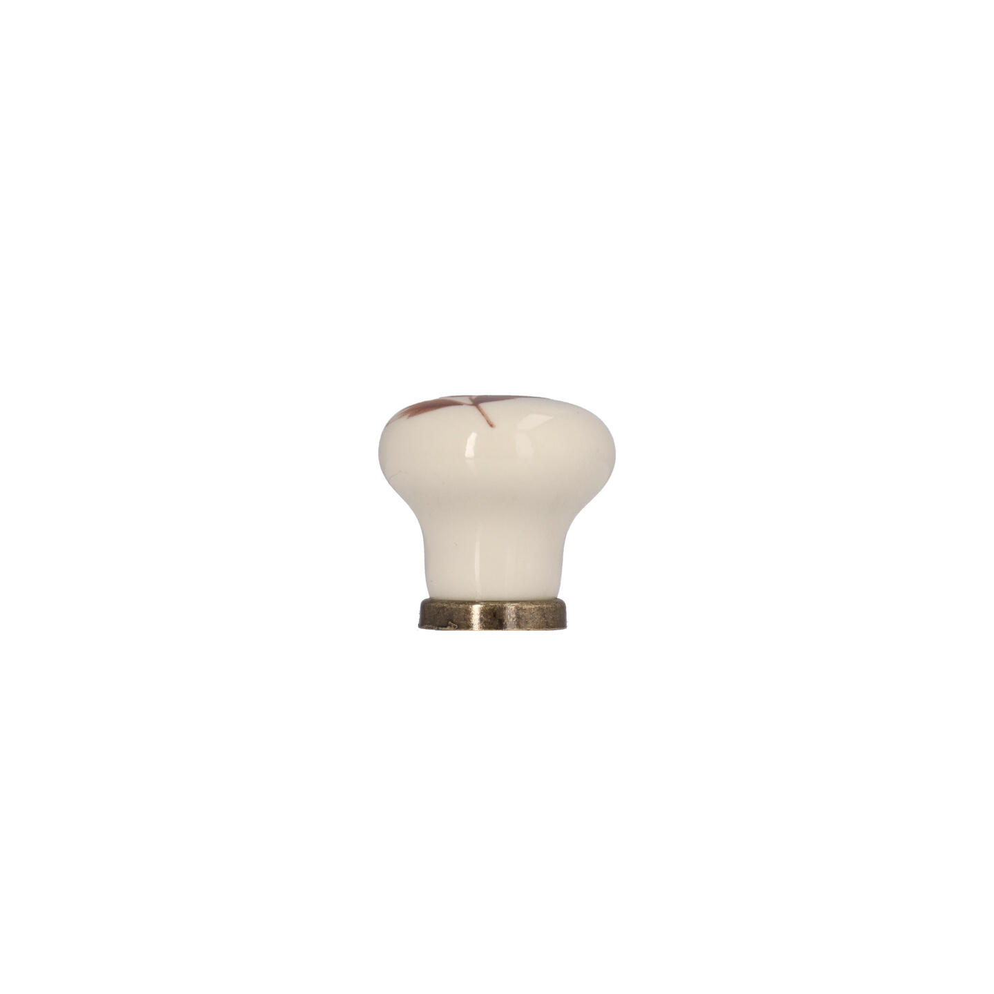 Pomolo per mobili - Antica Firenze - Lega di Zinco / Porcellana - Stile Classico - 0x27x0mm - immagine 2