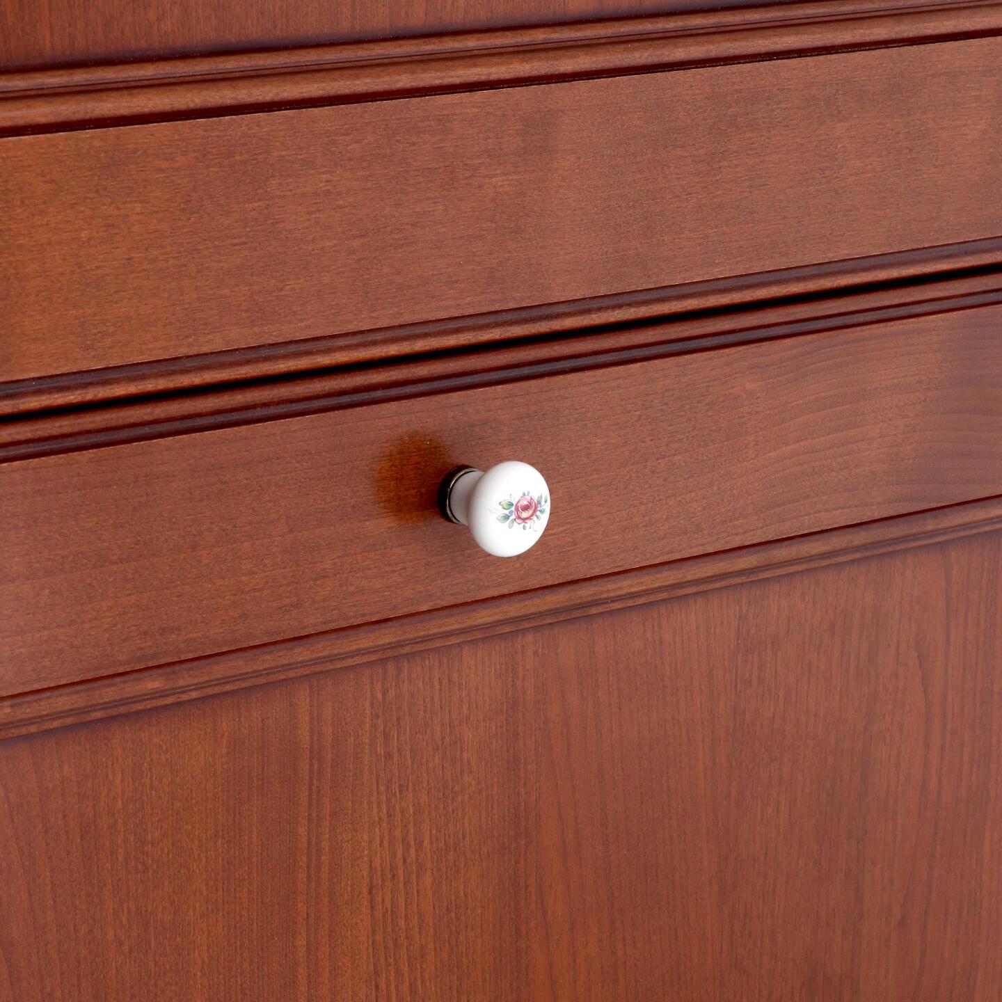 Pomolo per mobili - Antica Firenze - Lega di Zinco / Porcellana - Stile Classico - 0x27x0mm - immagine 5