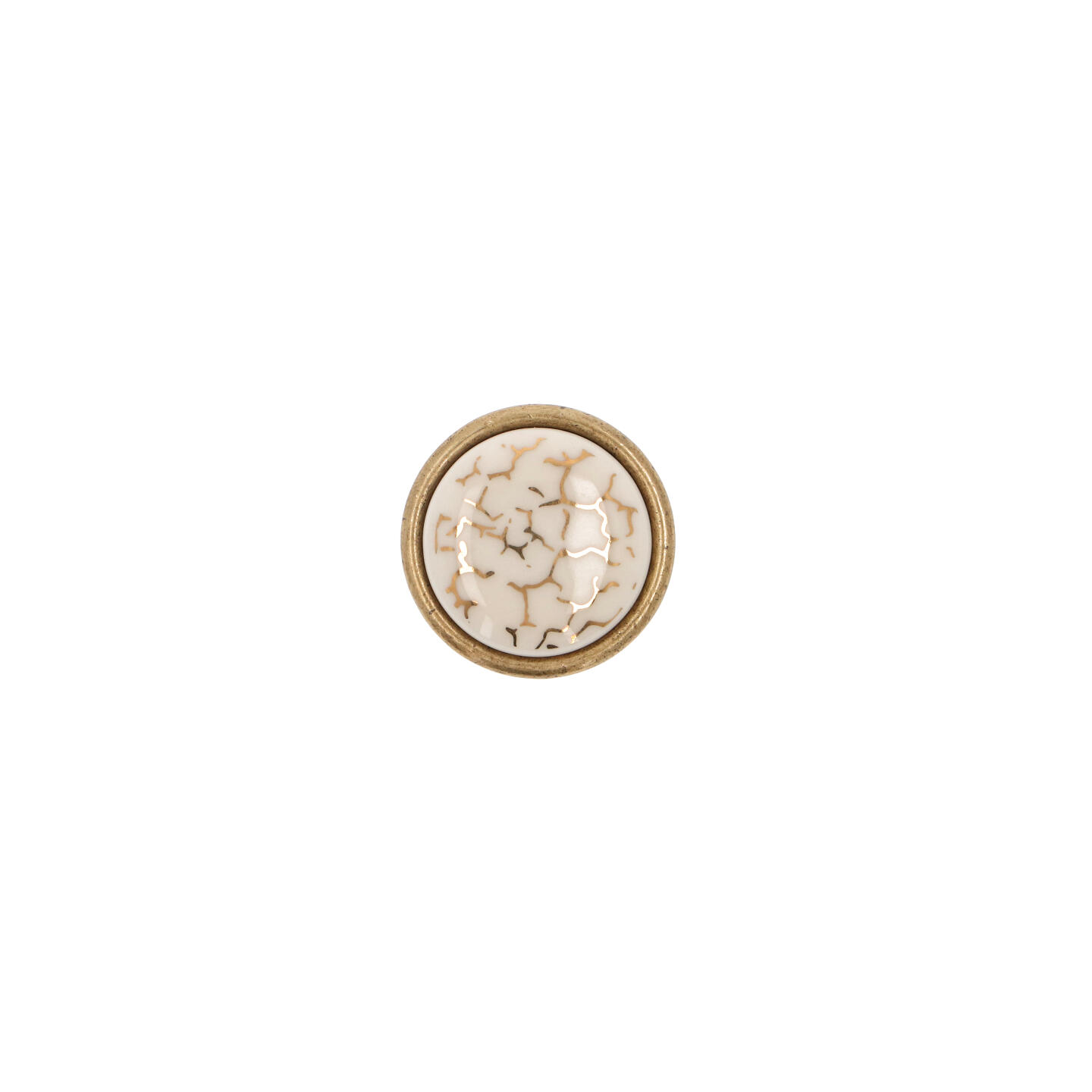 Pomolo per mobili - Antica Firenze - Lega di Zinco / Porcellana - Stile Classico - 0x25x0mm - immagine 3