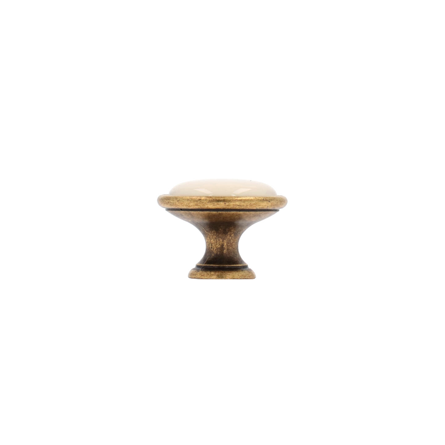 Pomolo per mobili - Antica Firenze - Lega di Zinco / Porcellana - Stile Classico - 0x25x0mm - immagine 2