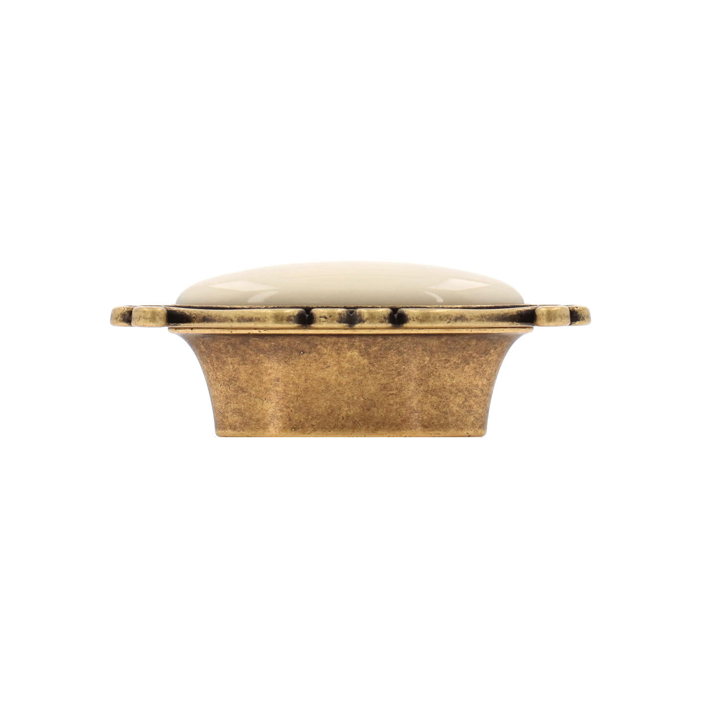 Pomolo per mobili - Antica Firenze - Lega di Zinco / Porcellana - Stile Classico - 78x29x40mm - immagine 2
