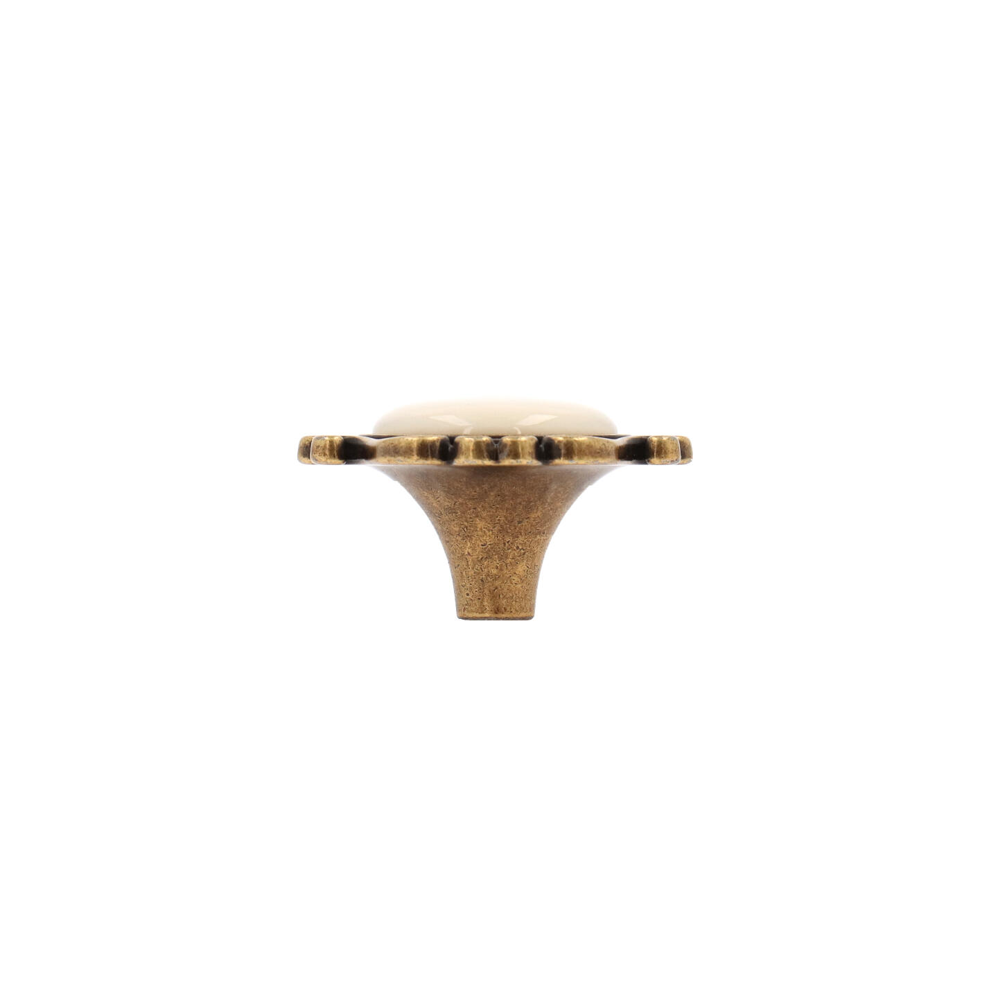 Pomolo per mobili - Antica Firenze - Lega di Zinco / Porcellana - Stile Classico - 46x25x46mm - immagine 2