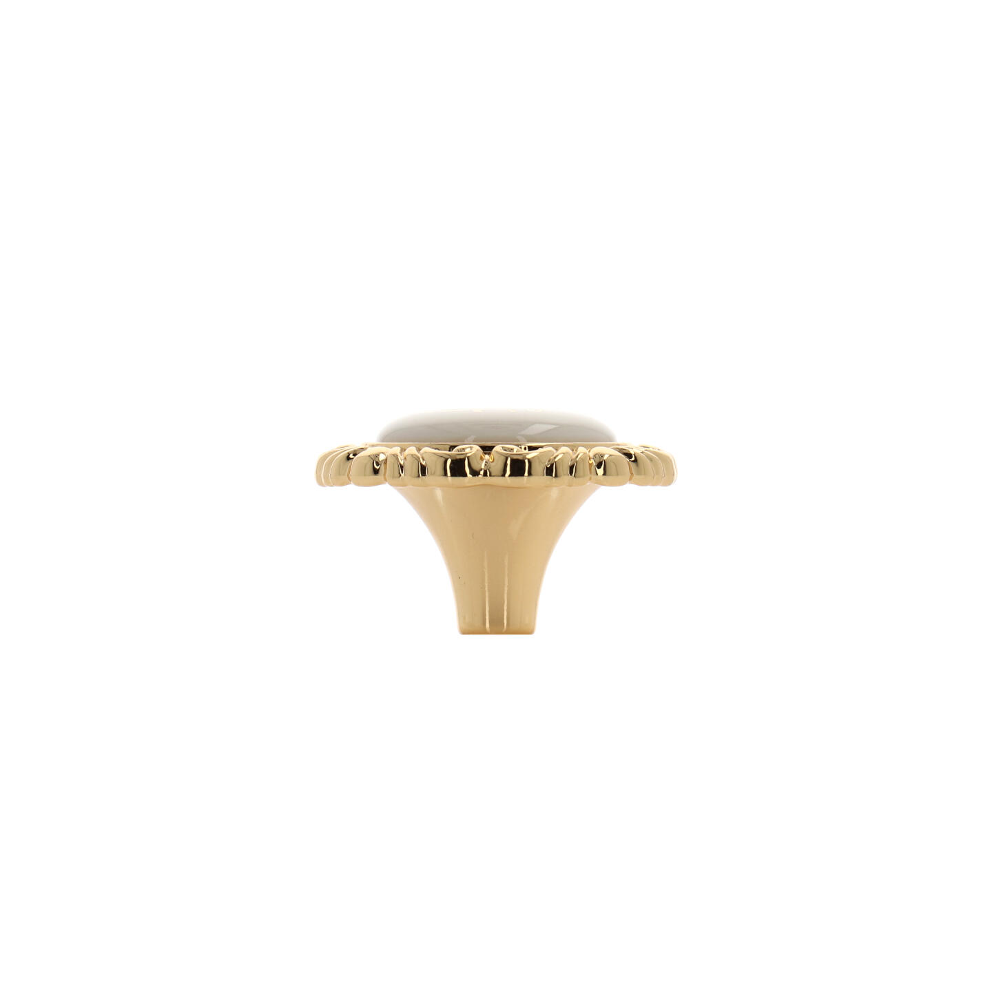 Pomolo per mobili - Placcato oro - Lega di Zinco / Porcellana - Stile Classico - 0x27x0mm - immagine 2