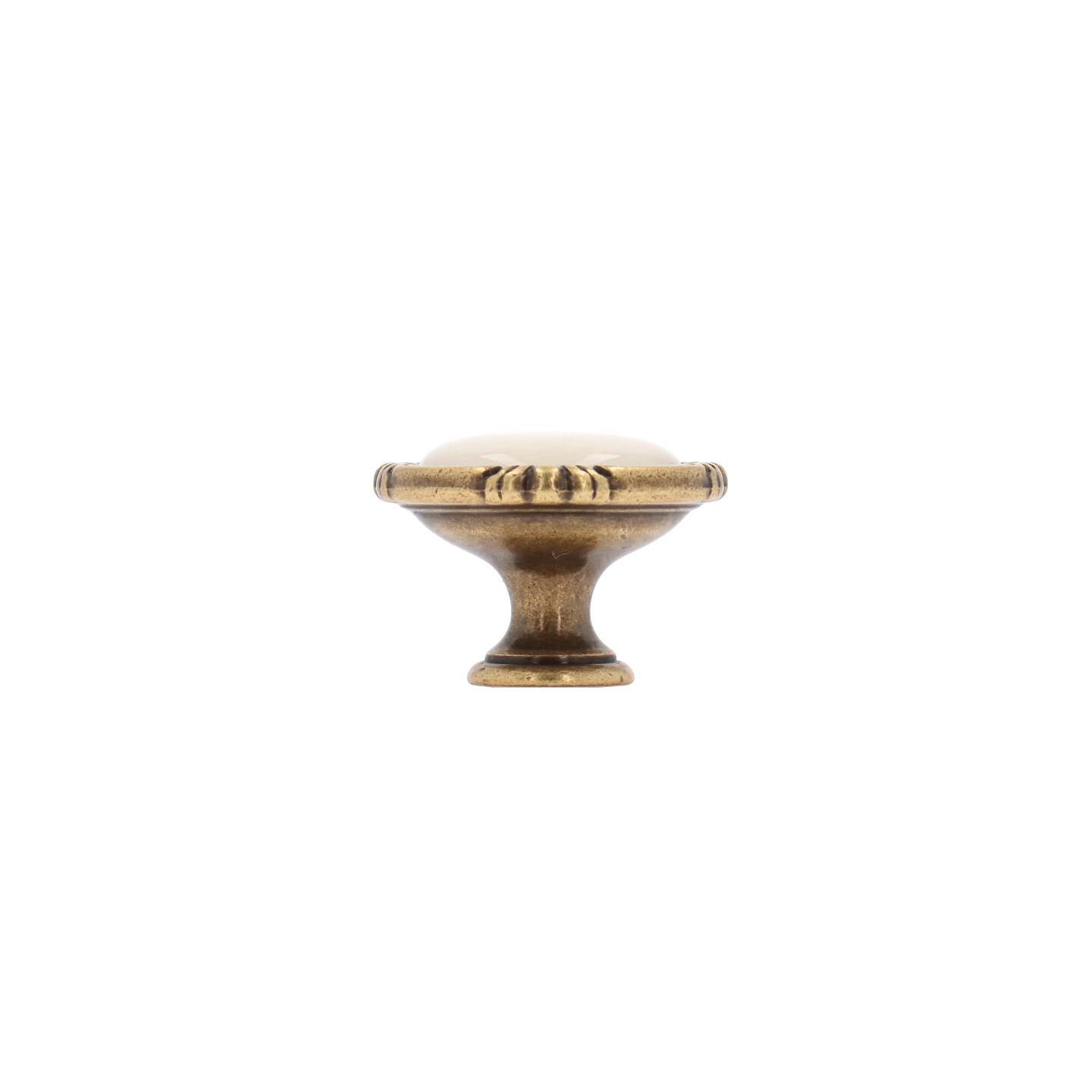 Pomolo per mobili - Antica Firenze - Lega di Zinco / Porcellana - Stile Classico - 0x27x0mm - immagine 2