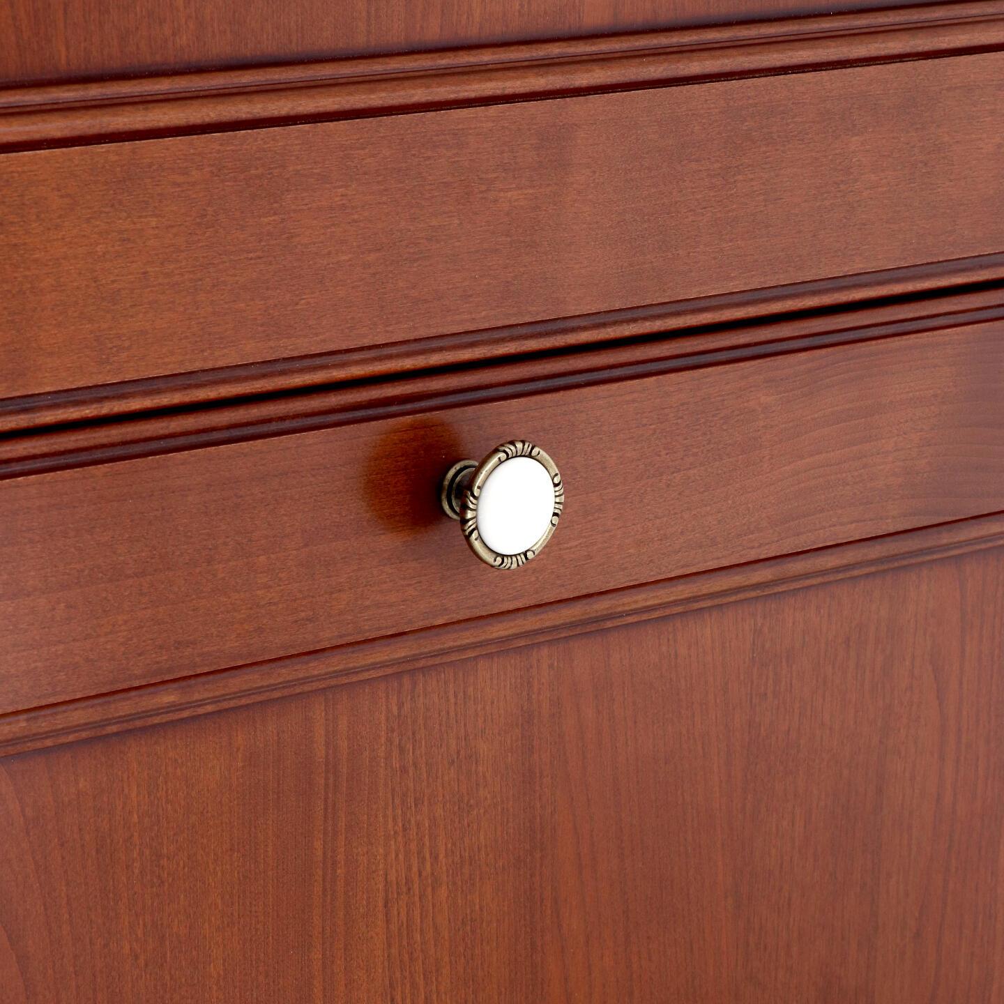 Pomolo per mobili - Antica Firenze - Lega di Zinco / Porcellana - Stile Classico - 0x27x0mm - immagine 5