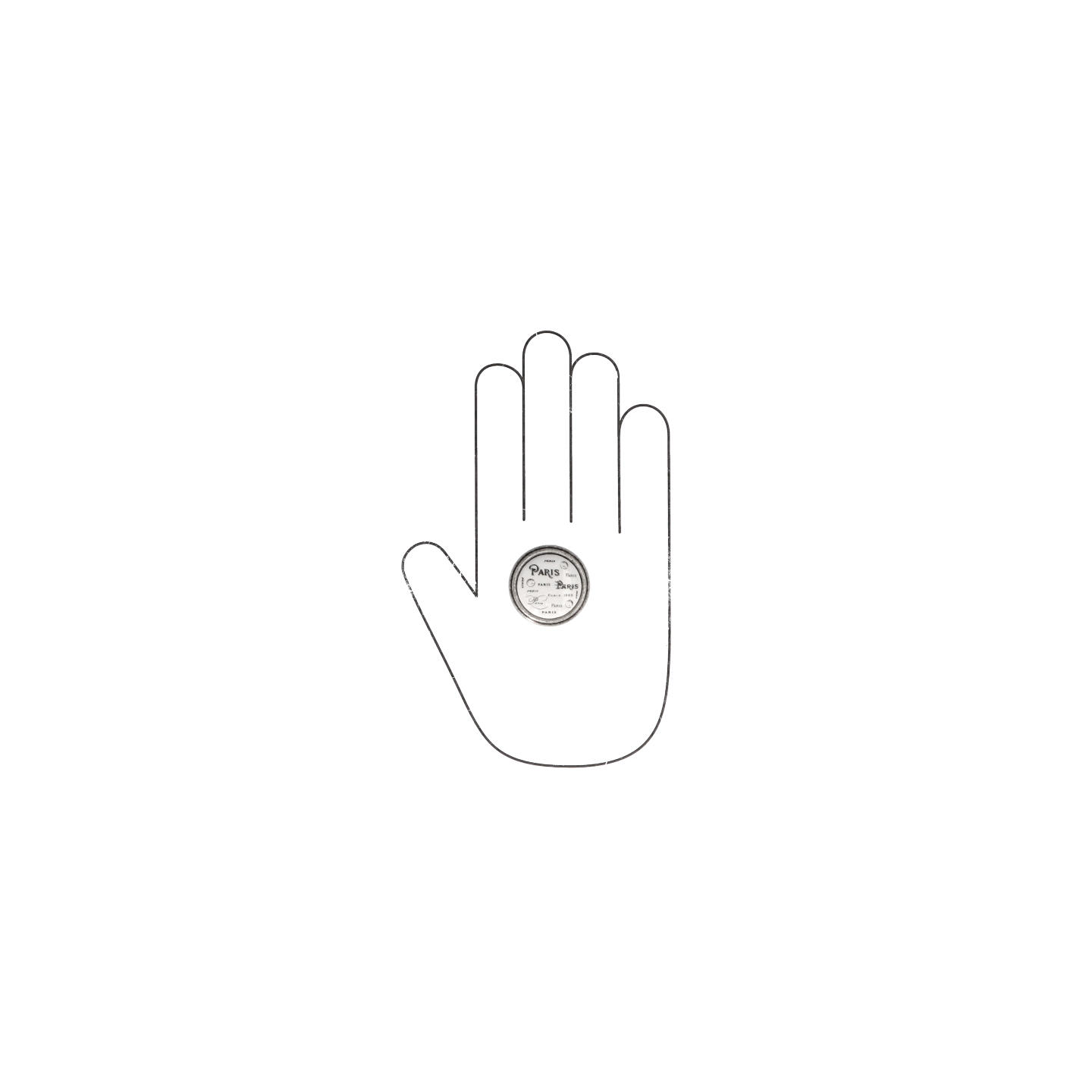 Pomolo per mobili - Argento vecchio brillante - Lega di Zinco / Porcellana - Stile Classico - 0x27x0mm - immagine 4