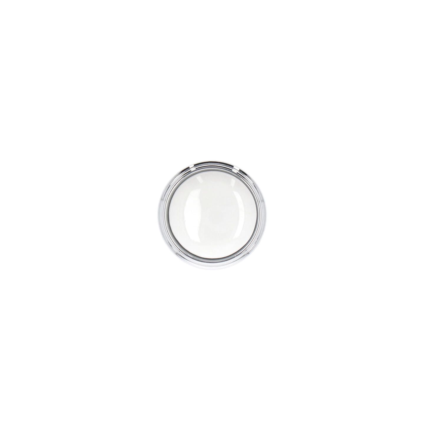Pomolo per mobili - Cromo lucido - Lega di Zinco / Porcellana - Stile Classico - 0x27x0mm - immagine 3