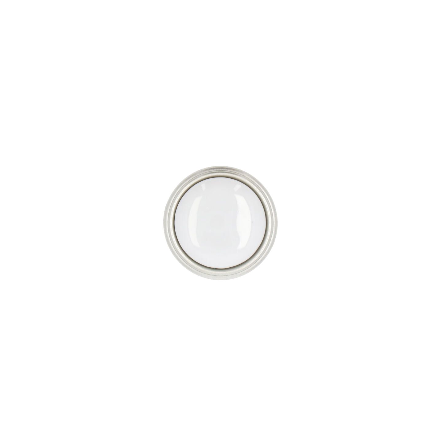 Pomolo per mobili - Argento Nottingham - Lega di Zinco / Porcellana - Stile Classico - 0x27x0mm - immagine 3