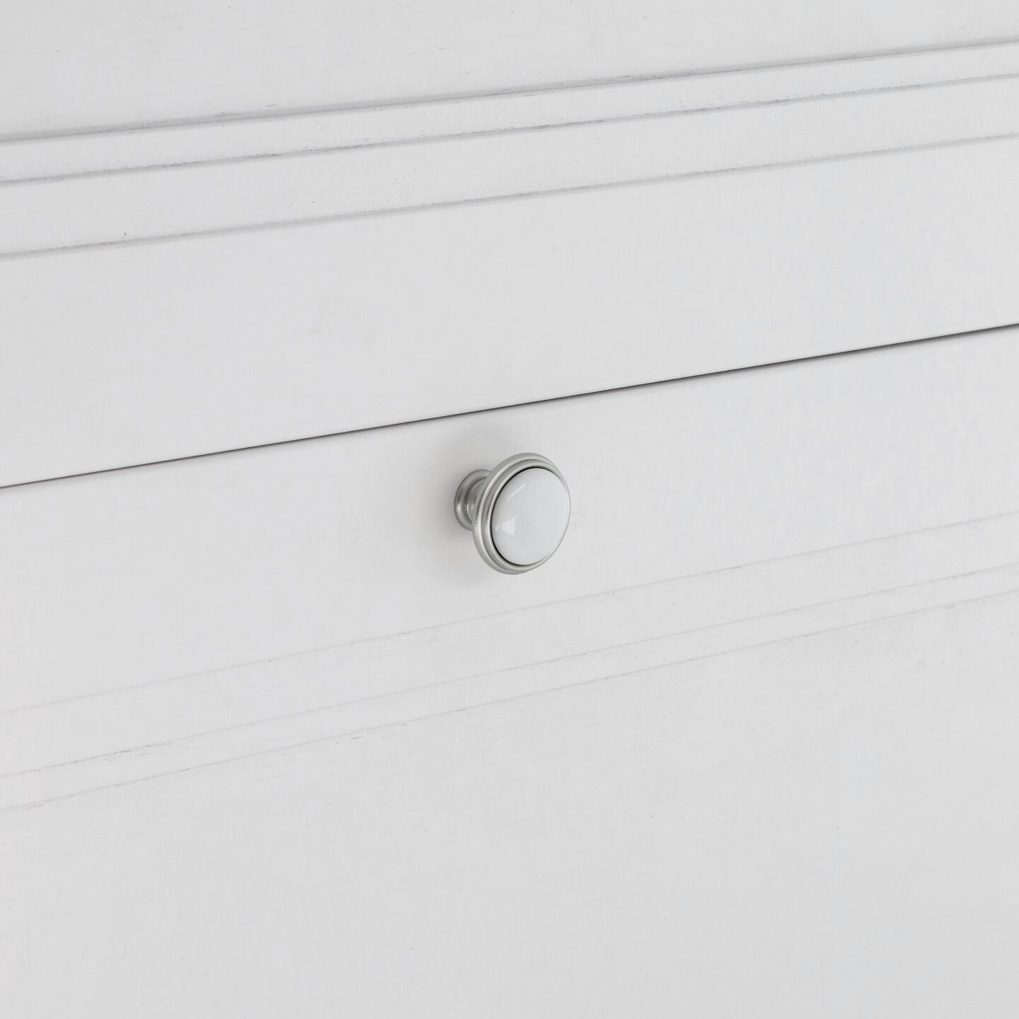 Pomolo per mobili - Argento Nottingham - Lega di Zinco / Porcellana - Stile Classico - 0x27x0mm - immagine 5