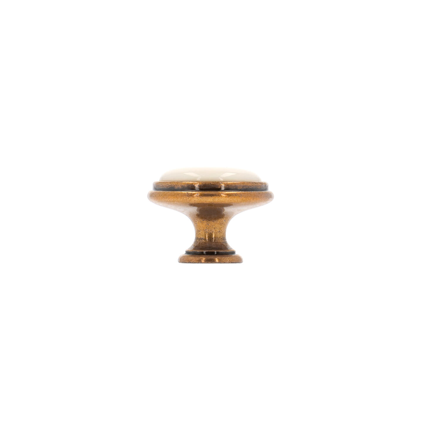 Pomolo per mobili - Orval - Lega di Zinco / Porcellana - Stile Classico - 0x27x0mm - immagine 2