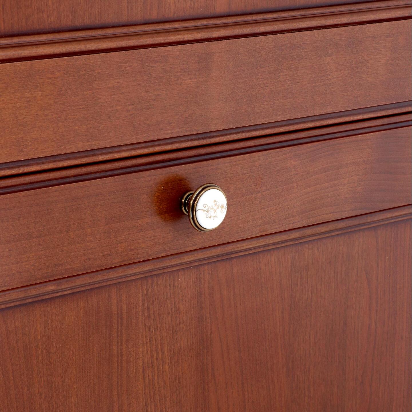 Pomolo per mobili - Orval - Lega di Zinco / Porcellana - Stile Classico - 0x27x0mm - immagine 5