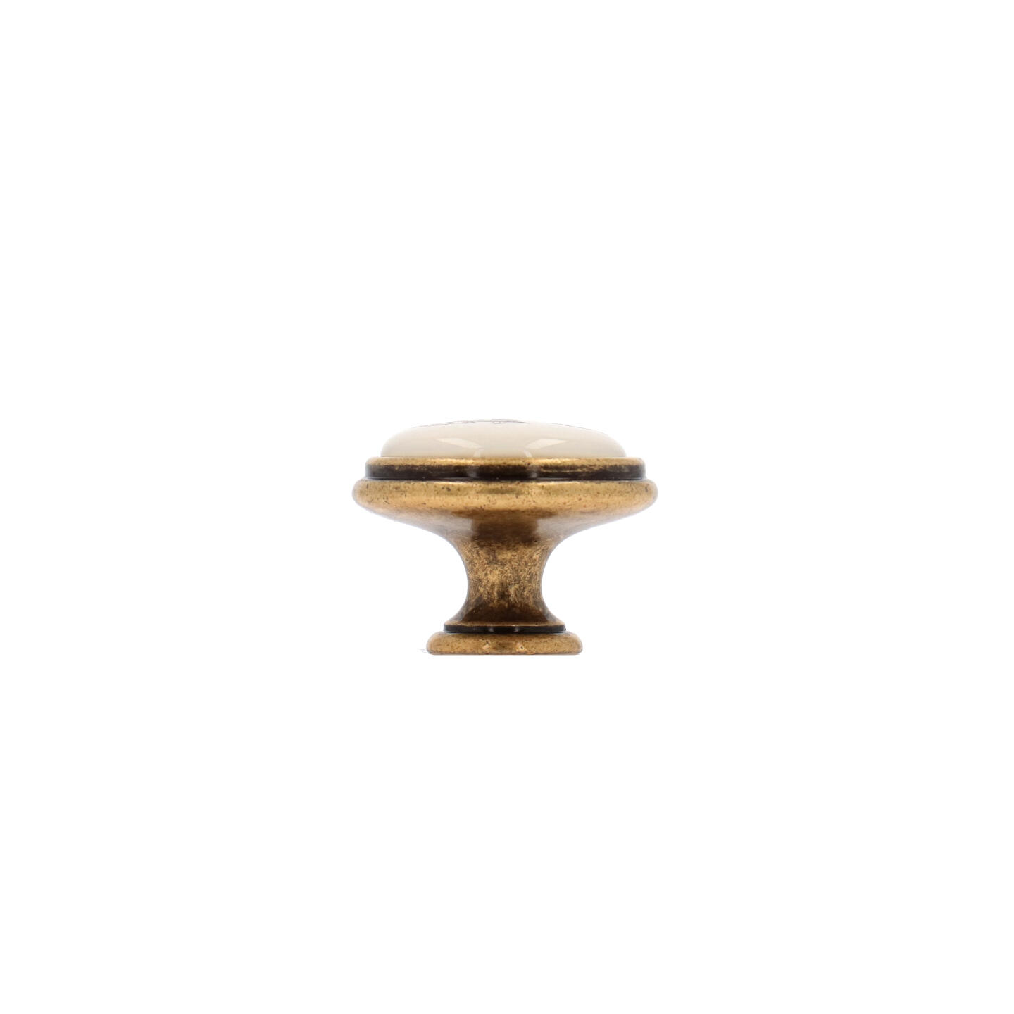 Pomolo per mobili - Antica Firenze - Lega di Zinco / Porcellana - Stile Classico - 0x27x0mm - immagine 2