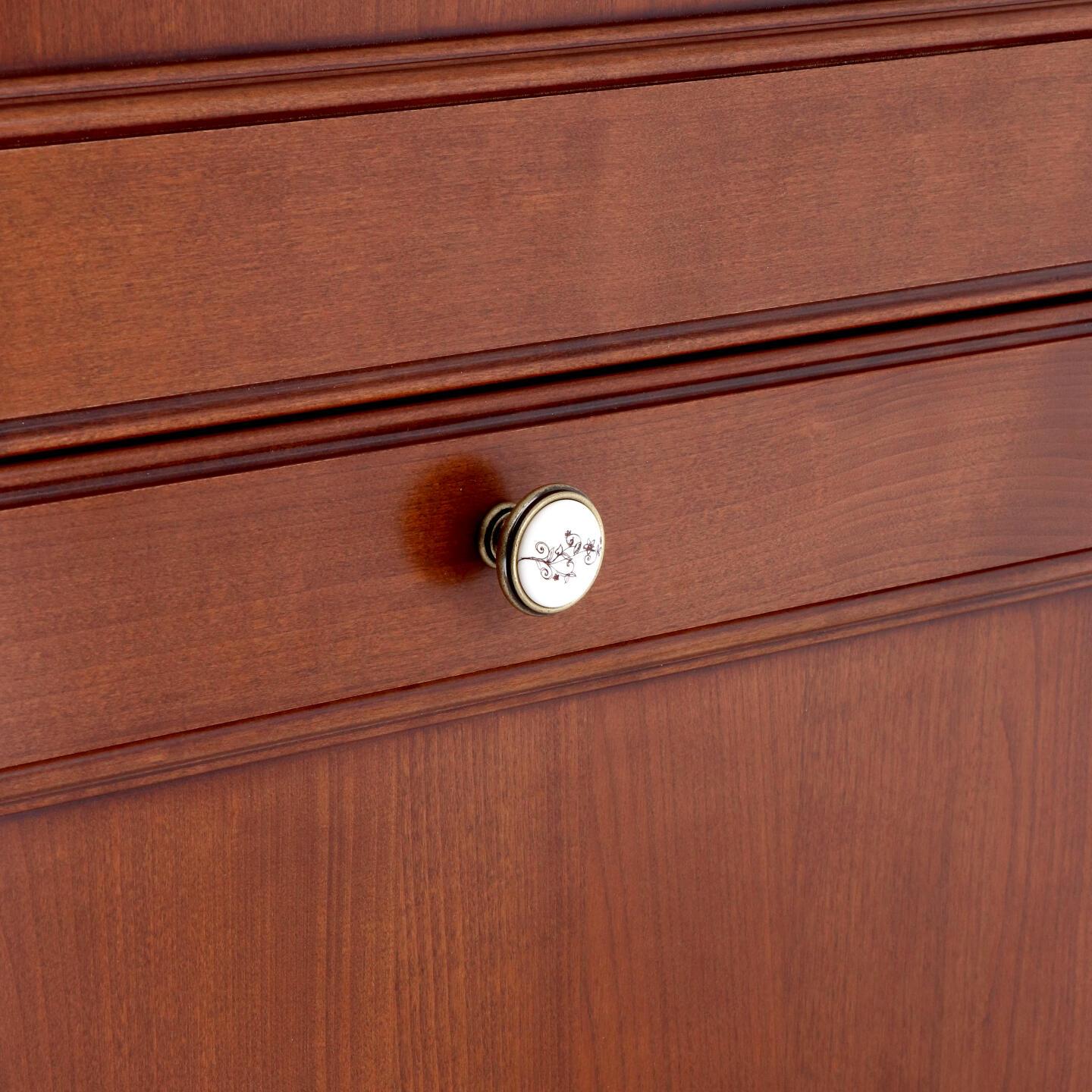 Pomolo per mobili - Antica Firenze - Lega di Zinco / Porcellana - Stile Classico - 0x27x0mm - immagine 5