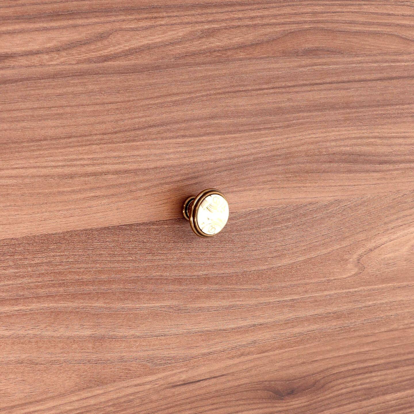 Pomolo per mobili - Orval - Lega di Zinco / Porcellana - Stile Classico - 0x27x0mm - immagine 5