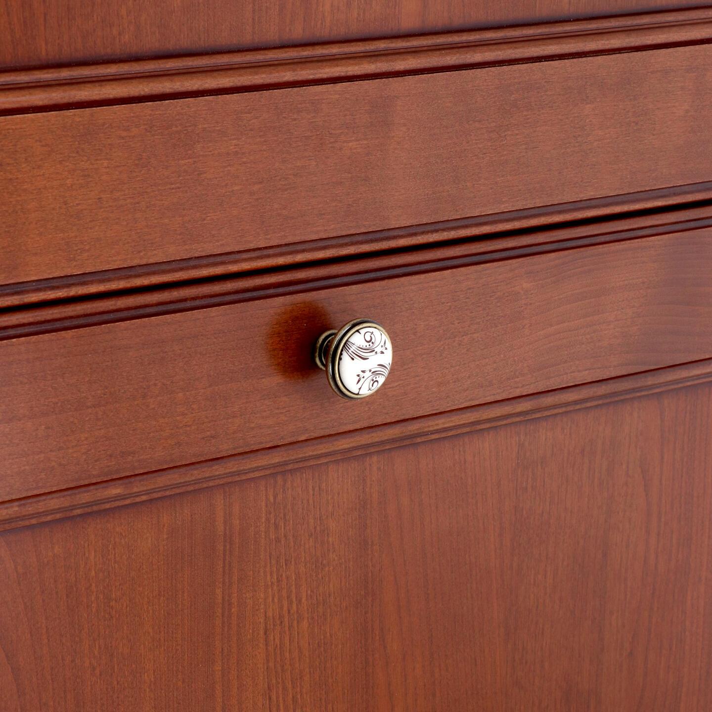 Pomolo per mobili - Antica Firenze - Lega di Zinco / Porcellana - Stile Classico - 0x27x0mm - immagine 5