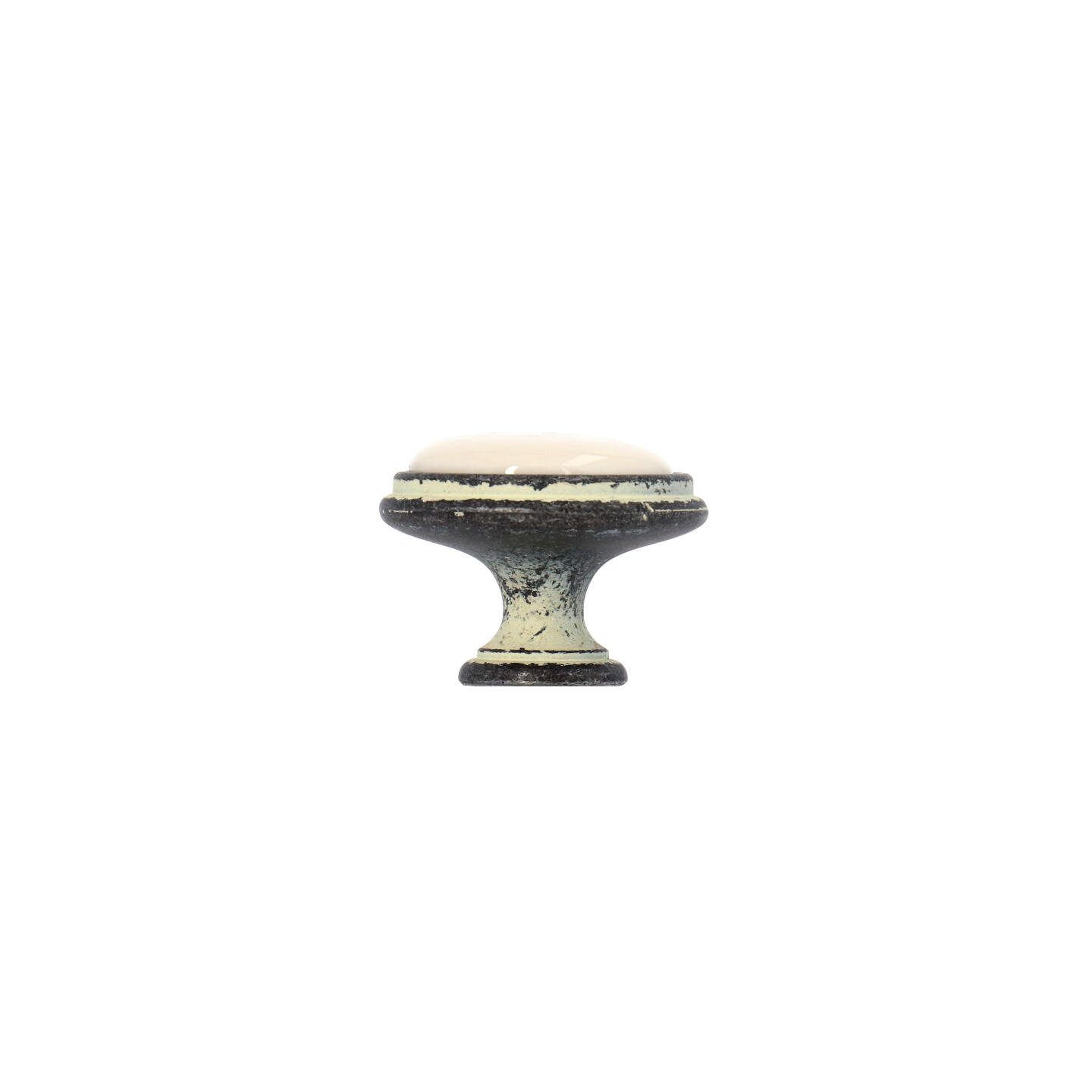 Pomolo per mobili - Rustikall avorio - Lega di Zinco / Porcellana - Stile Classico - 0x27x0mm - immagine 2