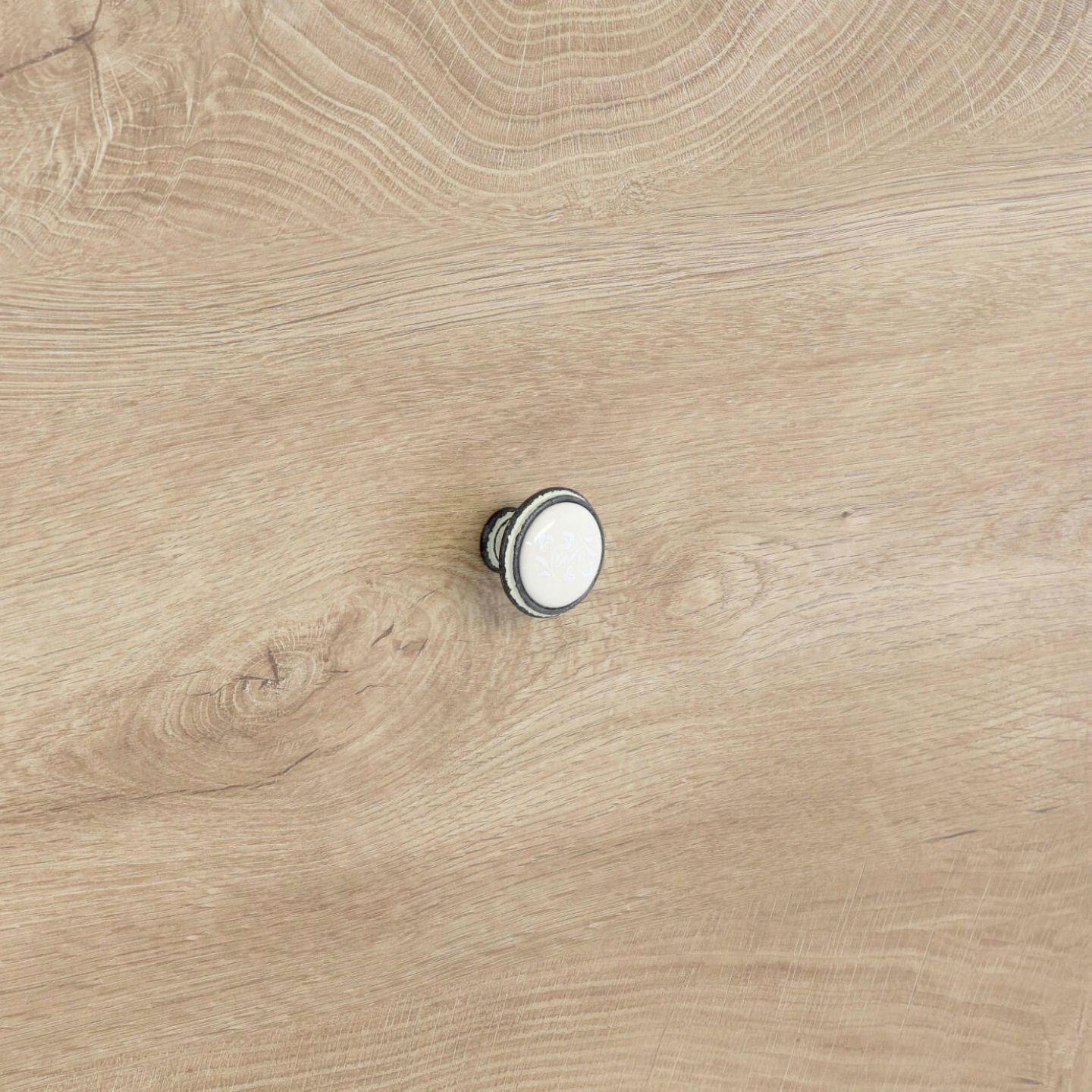 Pomolo per mobili - Rustikall avorio - Lega di Zinco / Porcellana - Stile Classico - 0x27x0mm - immagine 5