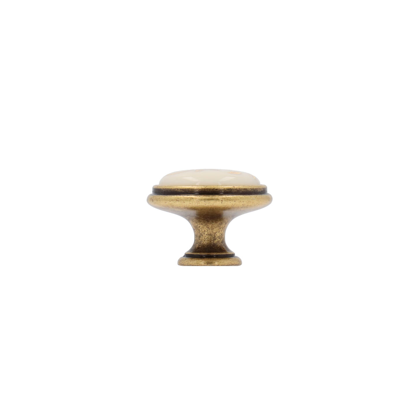 Pomolo per mobili - Antica Firenze - Lega di Zinco / Porcellana - Stile Classico - 0x27x0mm - immagine 2