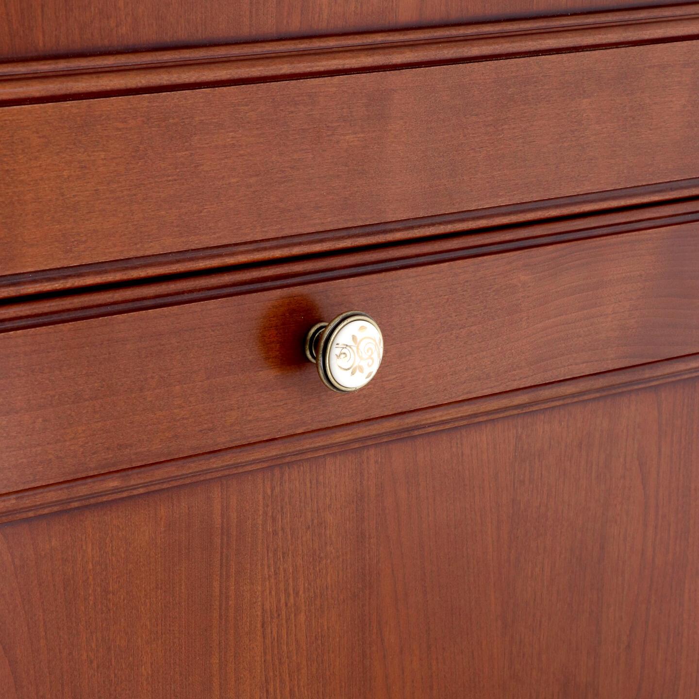Pomolo per mobili - Antica Firenze - Lega di Zinco / Porcellana - Stile Classico - 0x27x0mm - immagine 5
