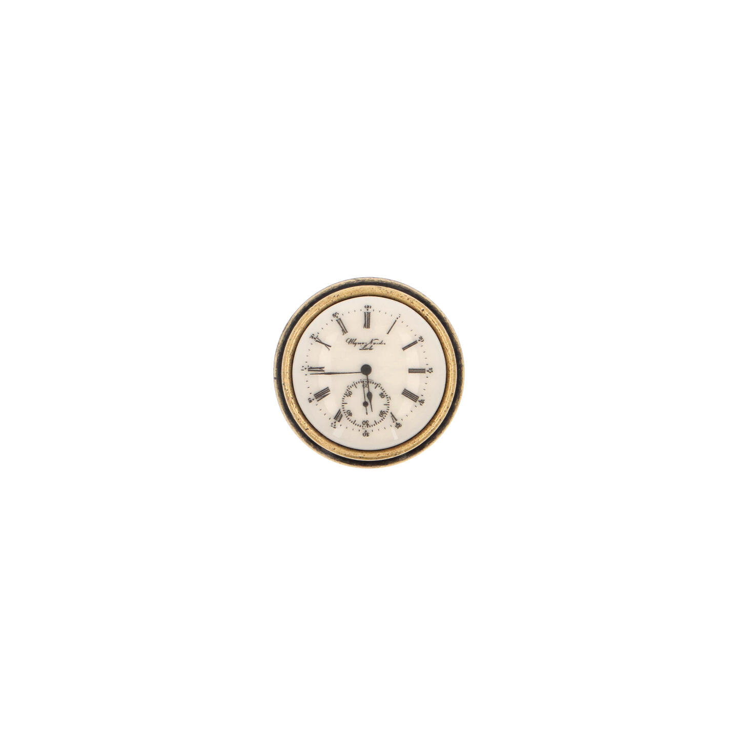 Pomolo per mobili - Antica Firenze - Lega di Zinco / Porcellana - Stile Classico - 0x27x0mm - immagine 3
