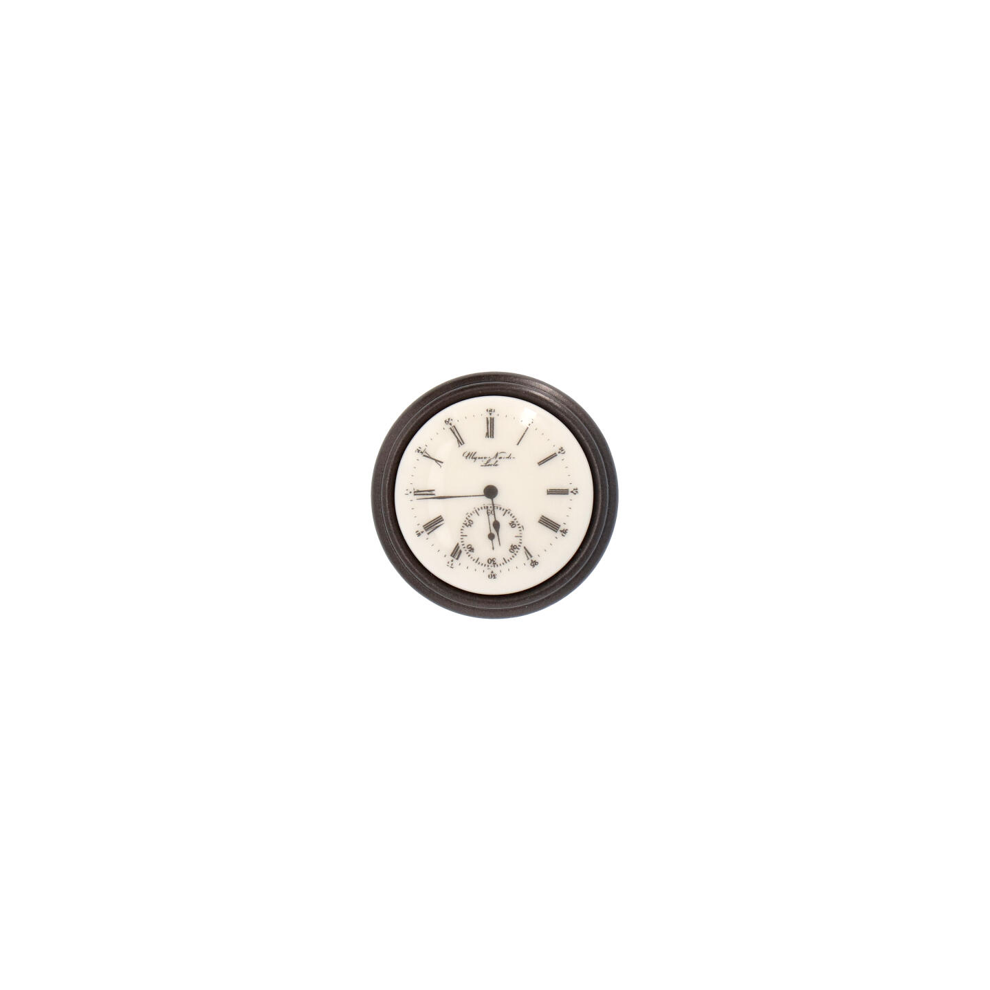 Pomolo per mobili - Alucover brown - Lega di Zinco / Porcellana - Stile Classico - 0x27x0mm - immagine 3