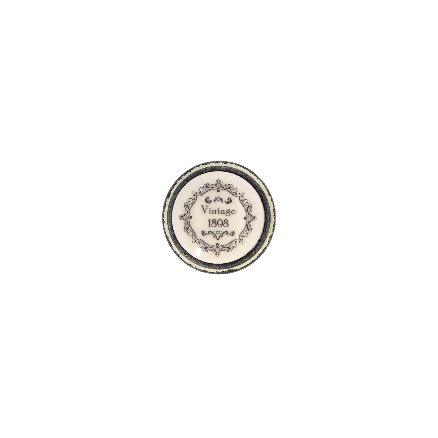 Pomolo per mobili - Rustikall avorio - Lega di Zinco / Porcellana - Stile Classico - 0x27x0mm - immagine 3