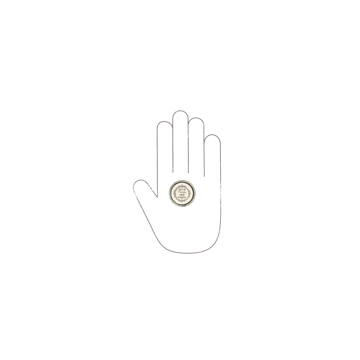 Pomolo per mobili - Rustikall avorio - Lega di Zinco / Porcellana - Stile Classico - 0x27x0mm - immagine 4
