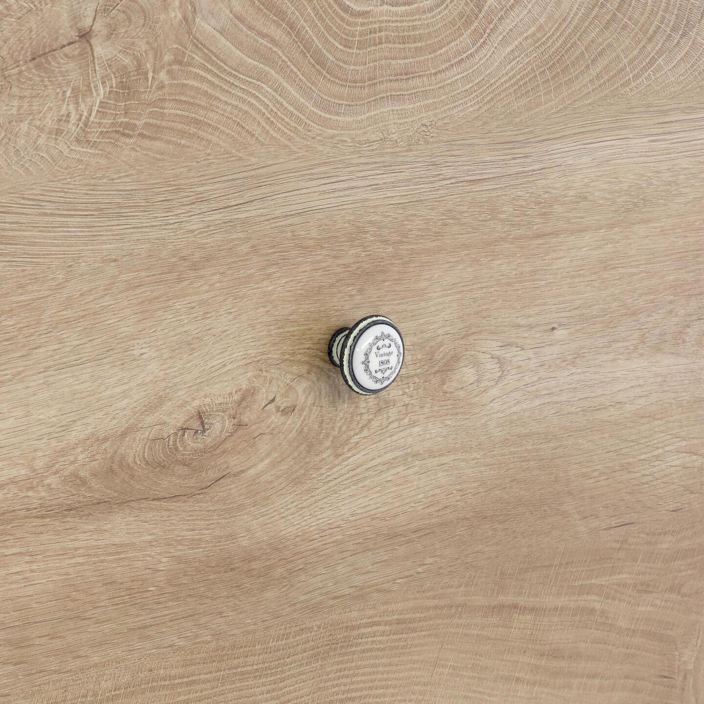 Pomolo per mobili - Rustikall avorio - Lega di Zinco / Porcellana - Stile Classico - 0x27x0mm - immagine 5