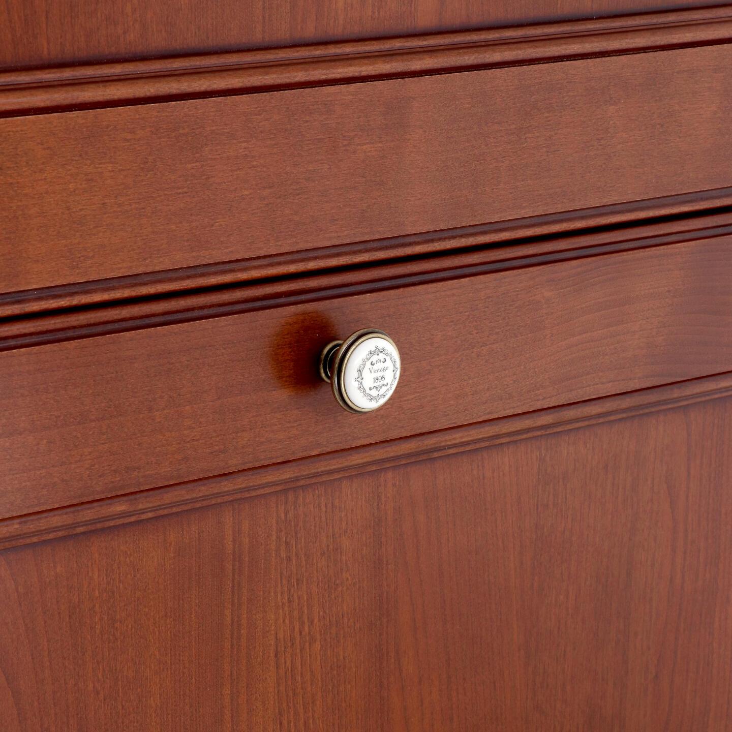 Pomolo per mobili - Antica Firenze - Lega di Zinco / Porcellana - Stile Classico - 0x27x0mm - immagine 5