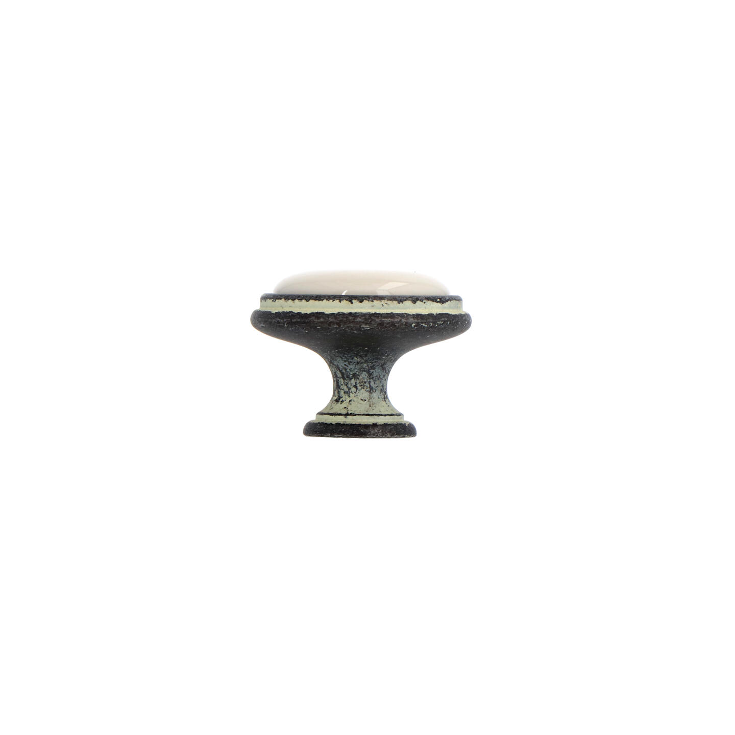 Pomolo per mobili - Rustikall avorio - Lega di Zinco / Porcellana - Stile Classico - 0x24x0mm - immagine 2
