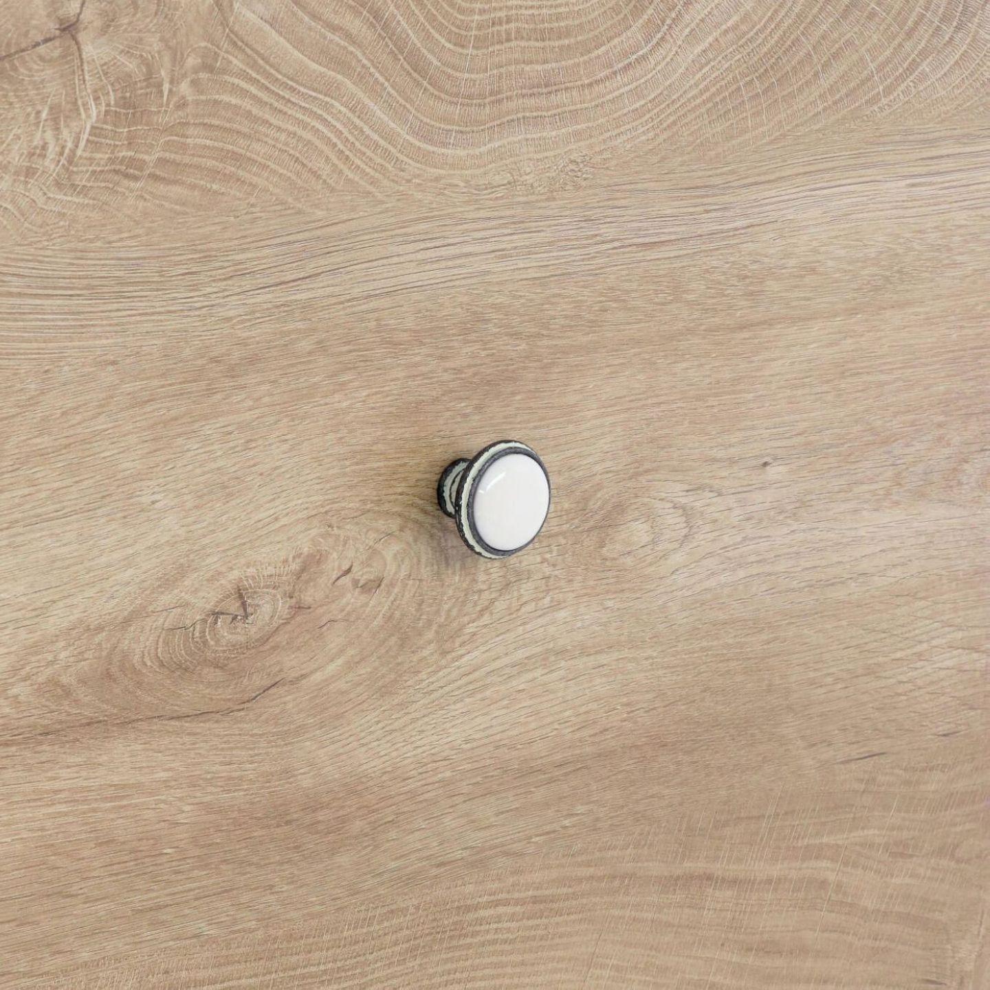 Pomolo per mobili - Rustikall avorio - Lega di Zinco / Porcellana - Stile Classico - 0x24x0mm - immagine 5