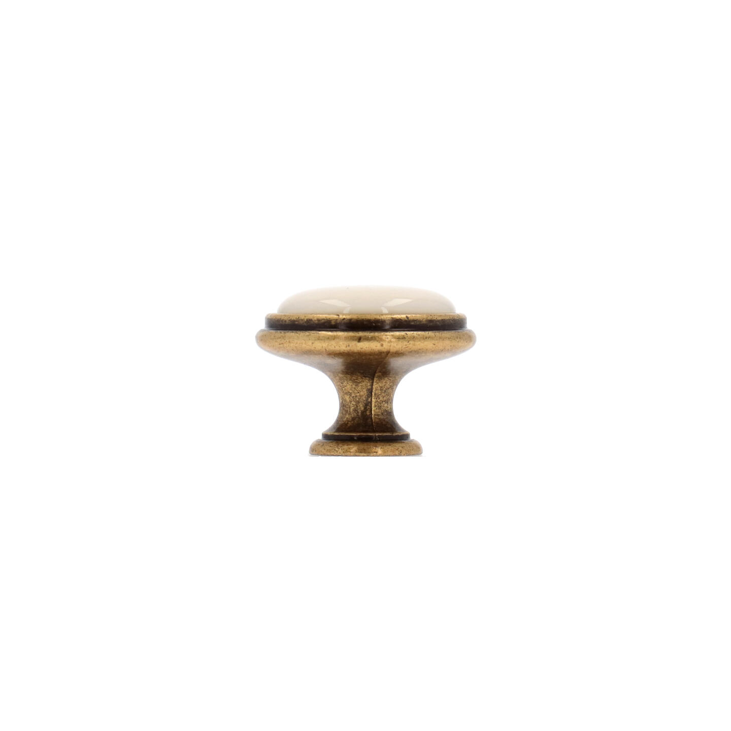 Pomolo per mobili - Antica Firenze - Lega di Zinco / Porcellana - Stile Classico - 0x27x0mm - immagine 2