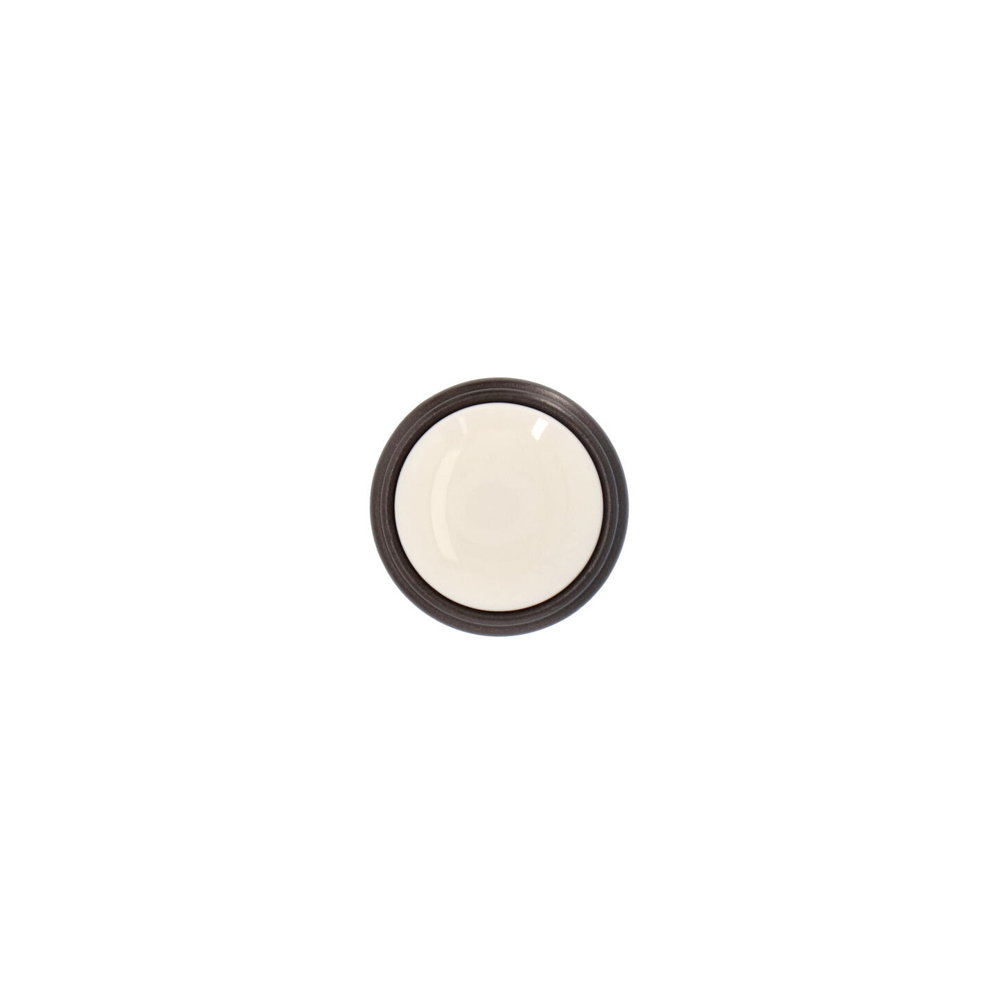 Pomolo per mobili - Alucover brown - Lega di Zinco / Porcellana - Stile Classico - 0x27x0mm - immagine 3