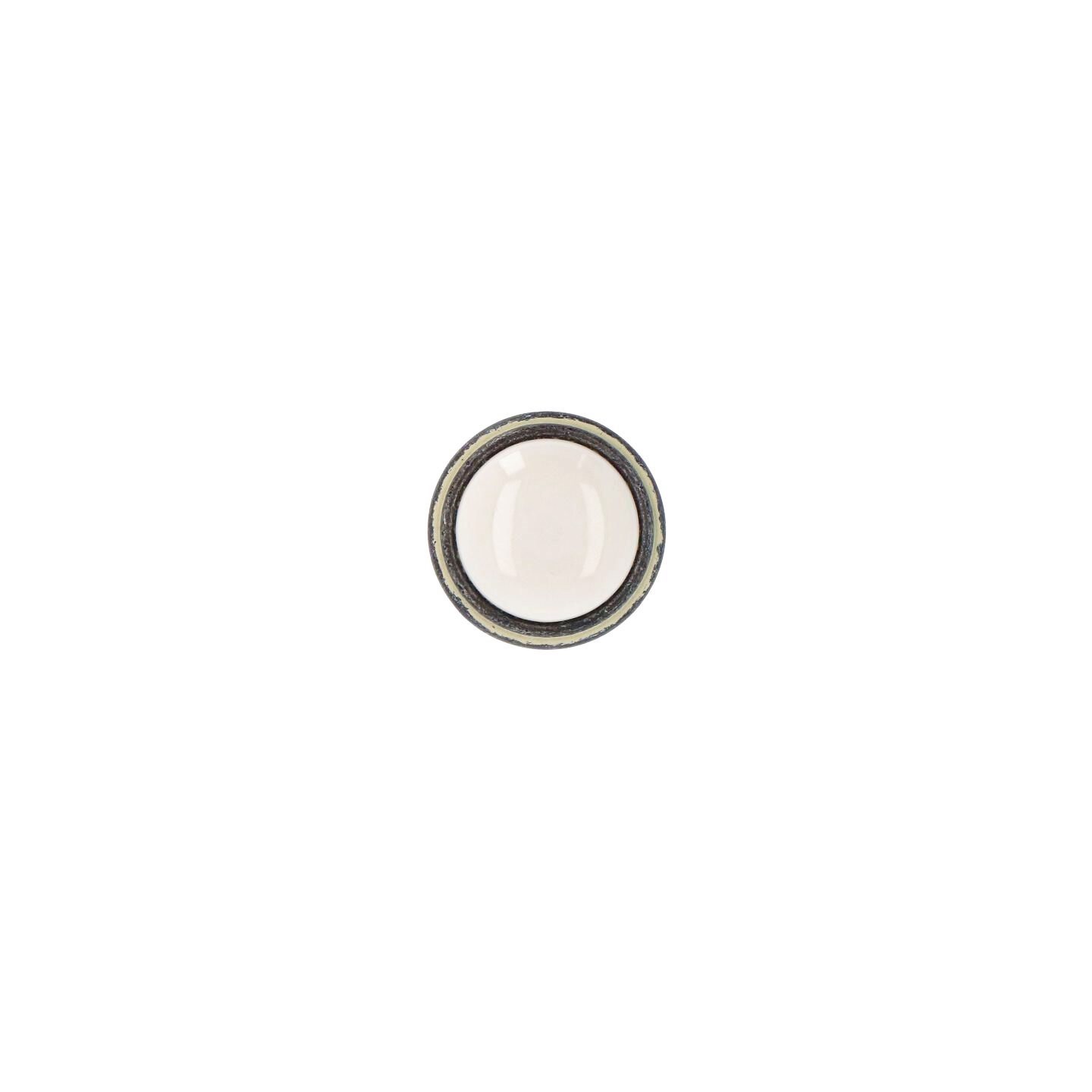 Pomolo per mobili - Rustikall avorio - Lega di Zinco / Porcellana - Stile Classico - 0x24x0mm - immagine 3