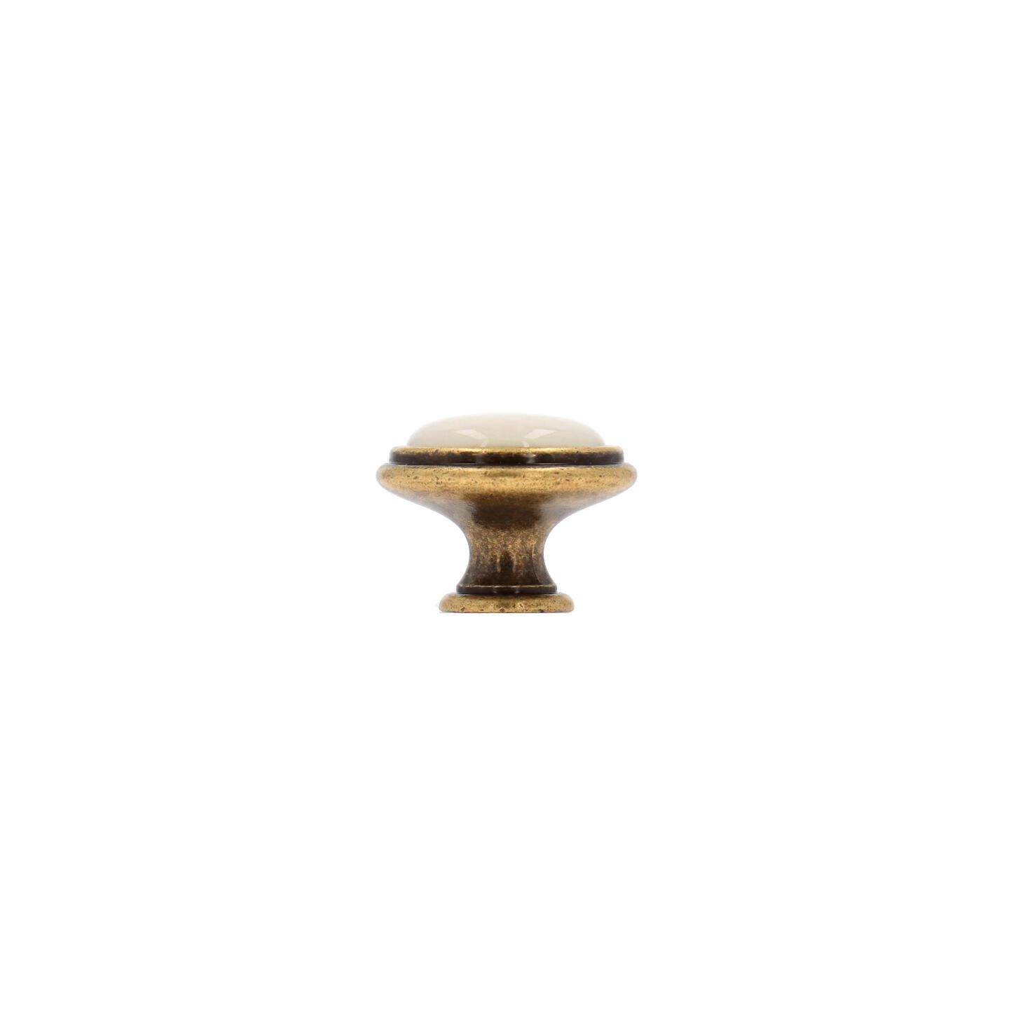 Pomolo per mobili - Antica Firenze - Lega di Zinco / Porcellana - Stile Classico - 0x24x0mm - immagine 2