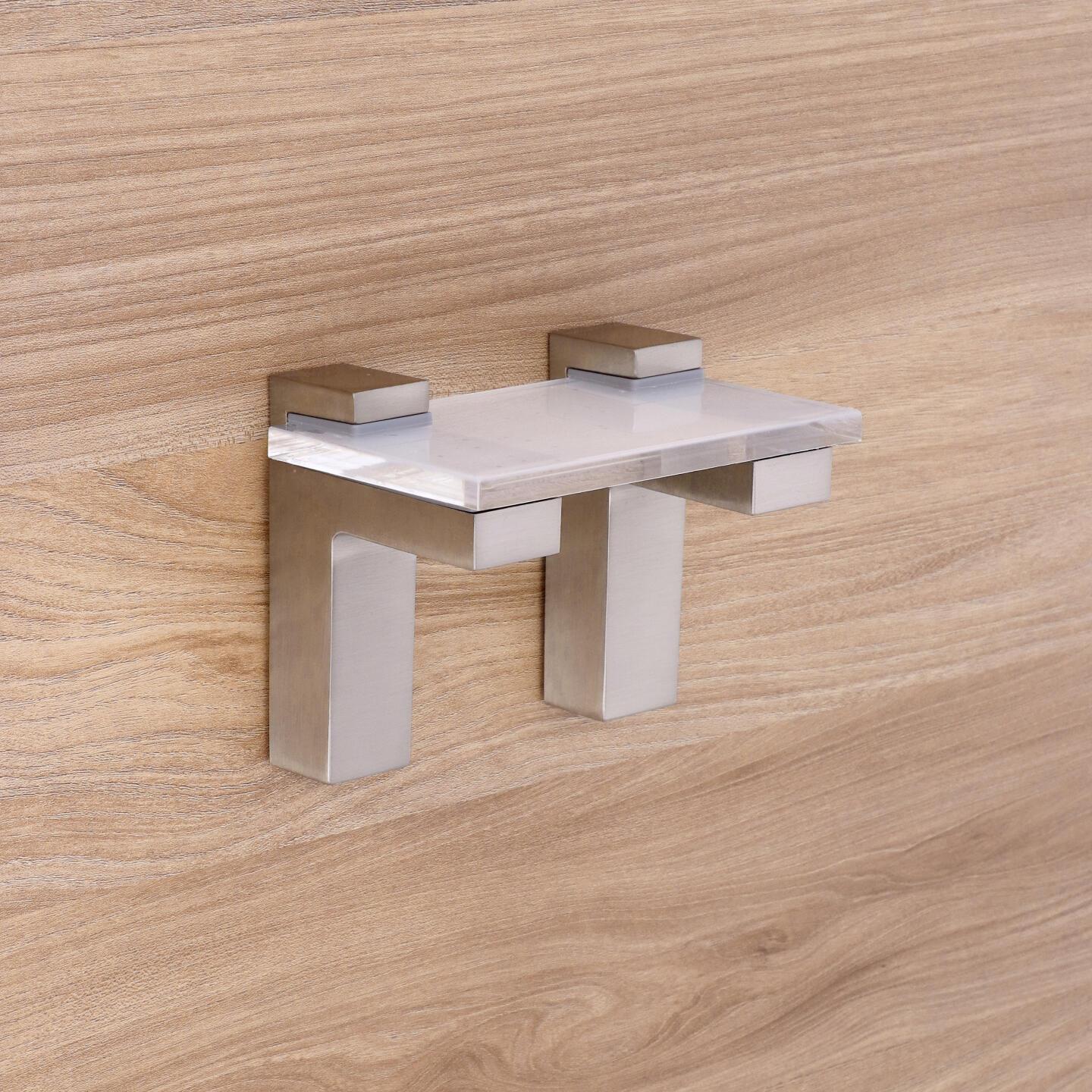 Reggimensola - Nichel satinato - Lega di Zinco - Stile Contemporaneo - 78x84x29mm - immagine 5