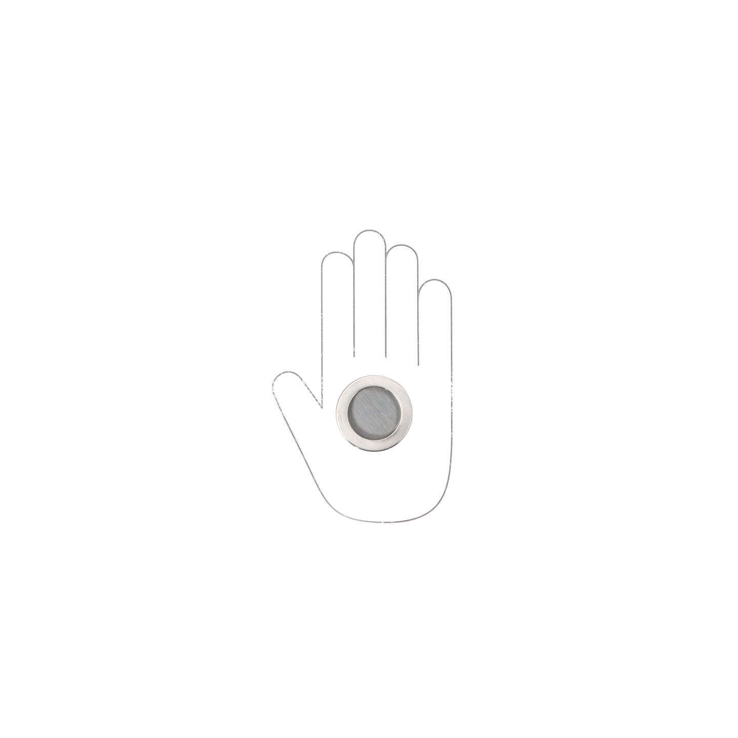 Maniglia ad incasso - Nichel satinato - Lega di Zinco - Stile Contemporaneo - 0x10x0mm - immagine 4