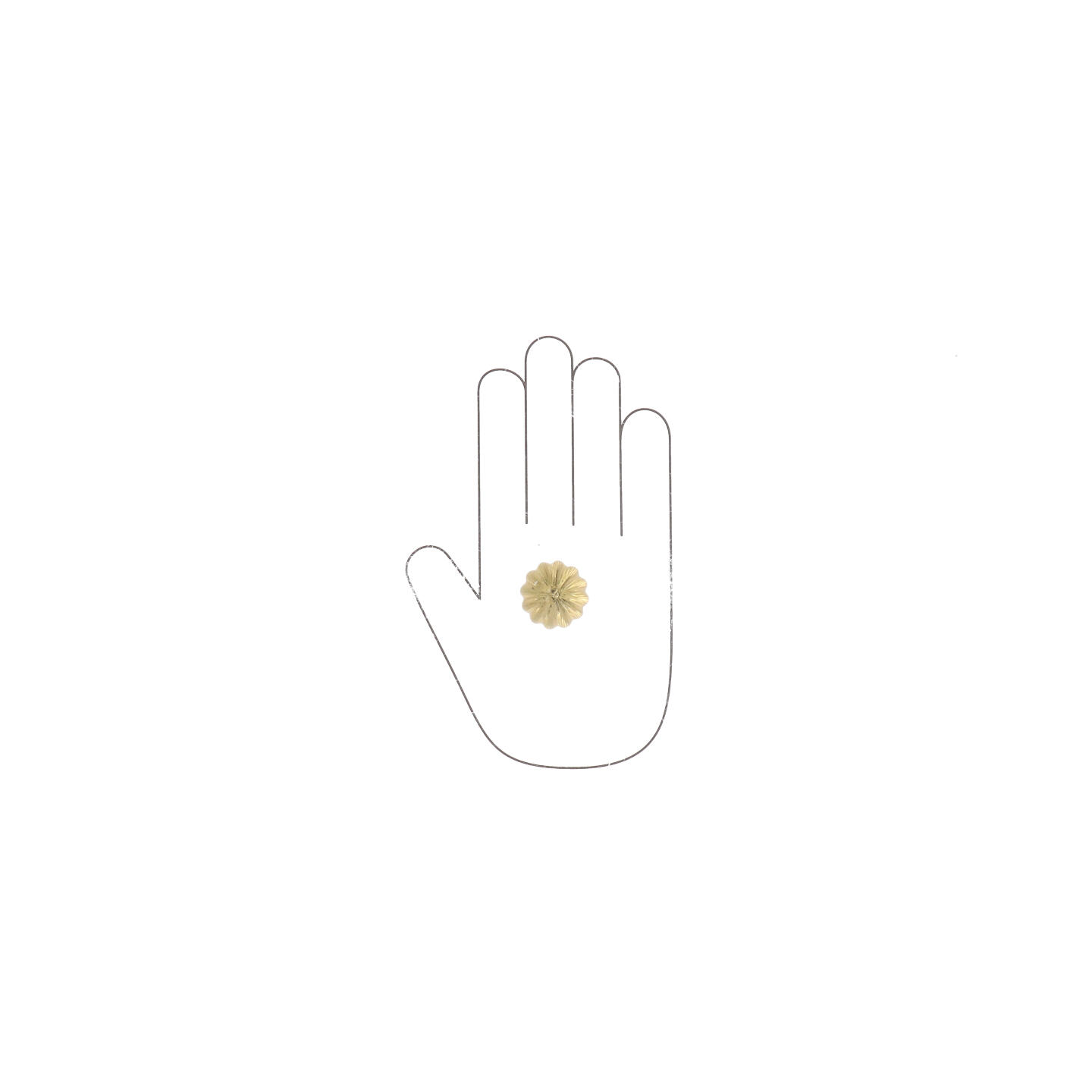 Pomolo per mobili - Placcato oro - Lega di Zinco / Cristalli - Stile Luxury - 30x44x0mm - immagine 4