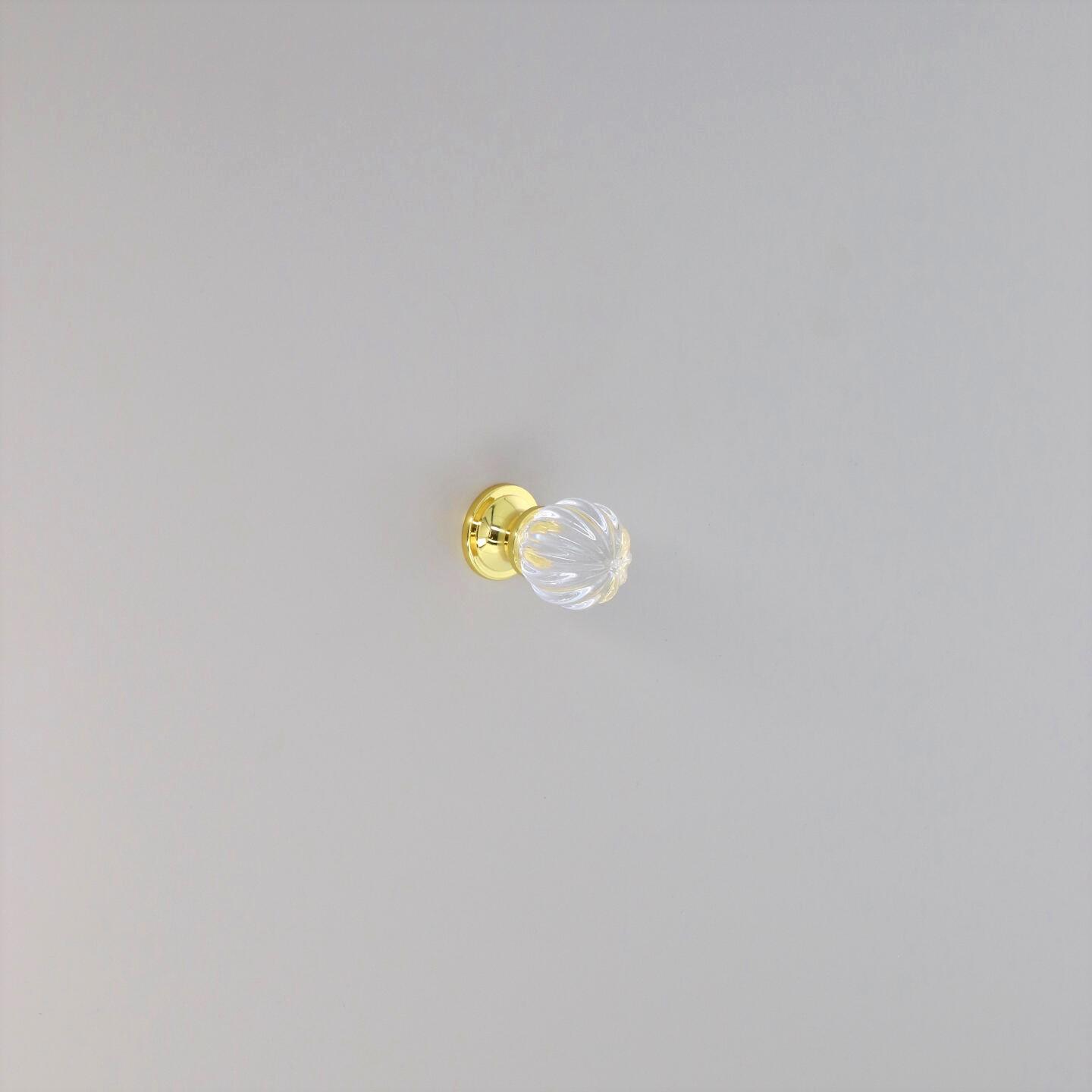 Pomolo per mobili - Placcato oro - Lega di Zinco / Cristalli - Stile Luxury - 30x44x0mm - immagine 5