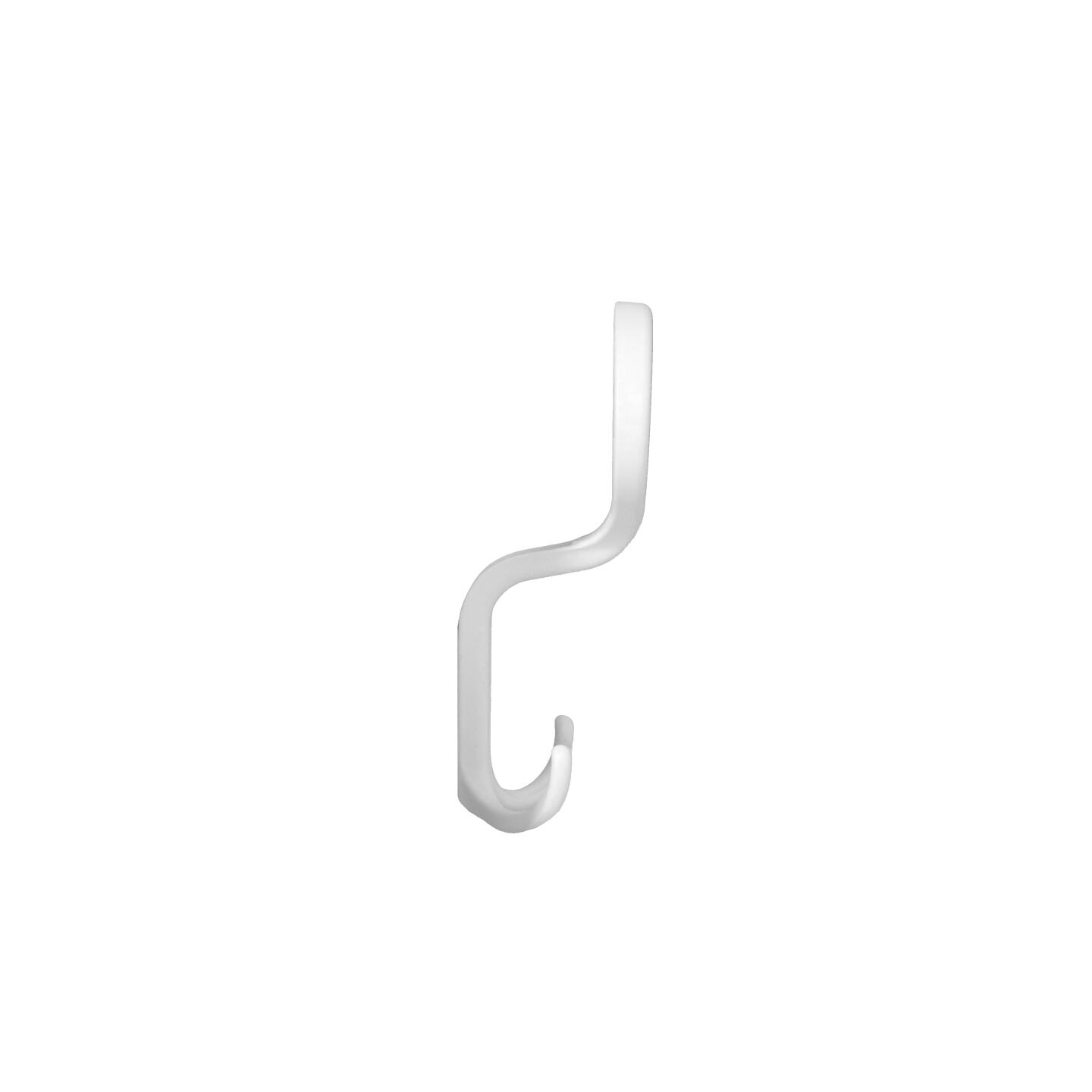 Appendiabiti - Laccato bianco matt - Lega di Zinco - Stile Classico - 85x138x50mm - immagine 2