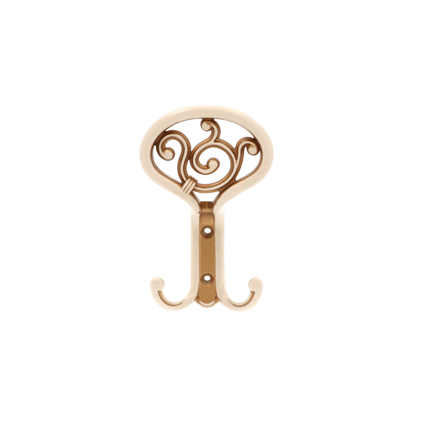 Appendiabiti - Royal avorio patina oro - Lega di Zinco - Stile Classico - 85x138x50mm - immagine 3