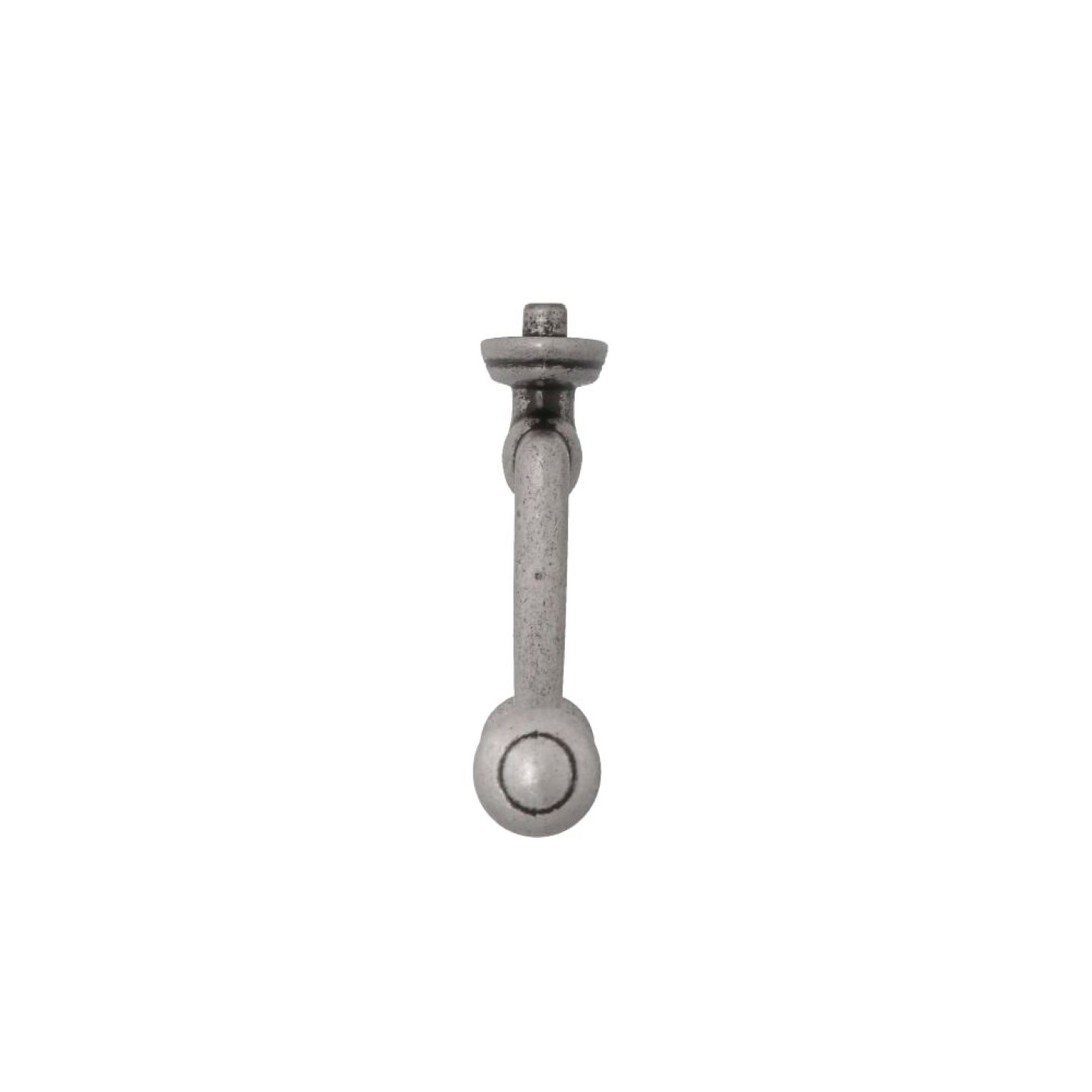 Appendiabiti - Argento vecchio brillante - Lega di Zinco - Stile Classico - 75x130x21mm - immagine 2