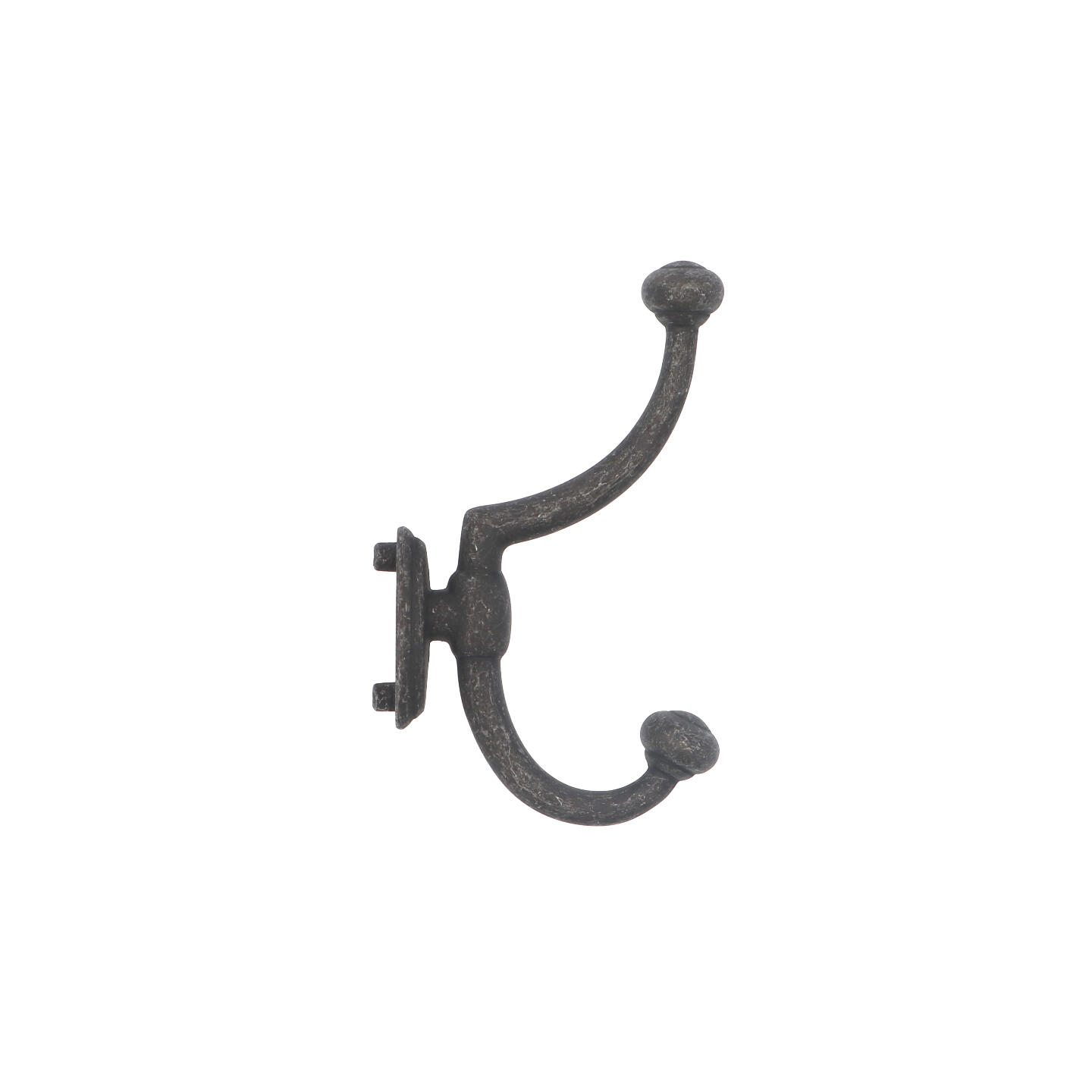 Appendiabiti - Vintage ferro nero - Lega di Zinco - Stile Classico - 75x130x21mm - immagine 3