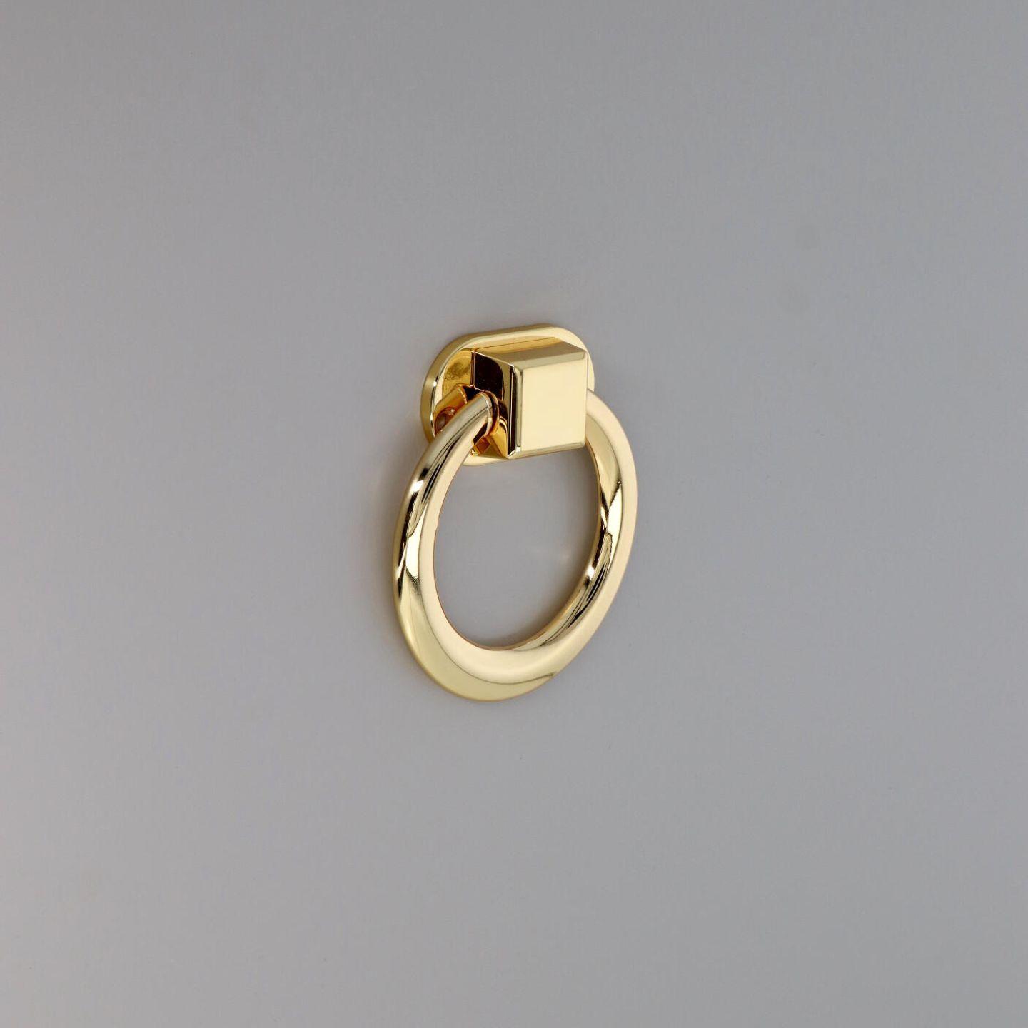 Maniglia per sedie - Placcato oro - Lega di Zinco - Stile Contemporaneo - 90x20x108mm - immagine 5