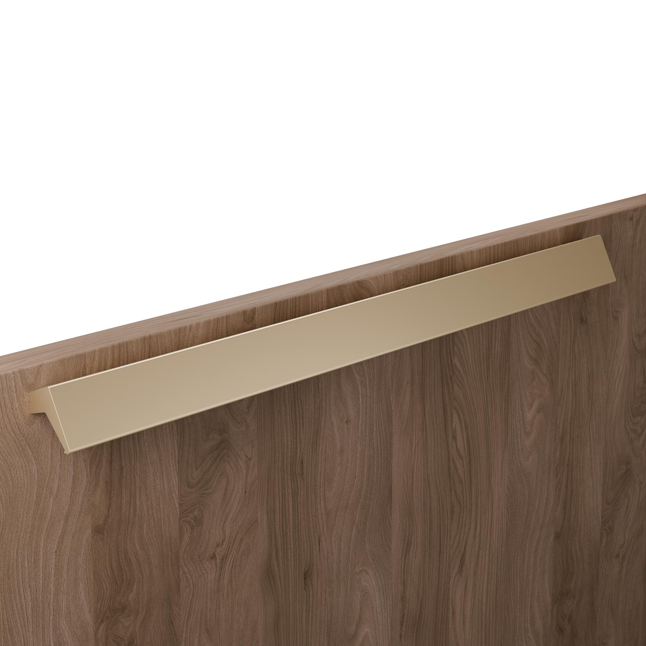 Maniglia per mobili - Galver ottone velo - Alluminio - Stile Contemporaneo - 400x24x21mm - immagine 4