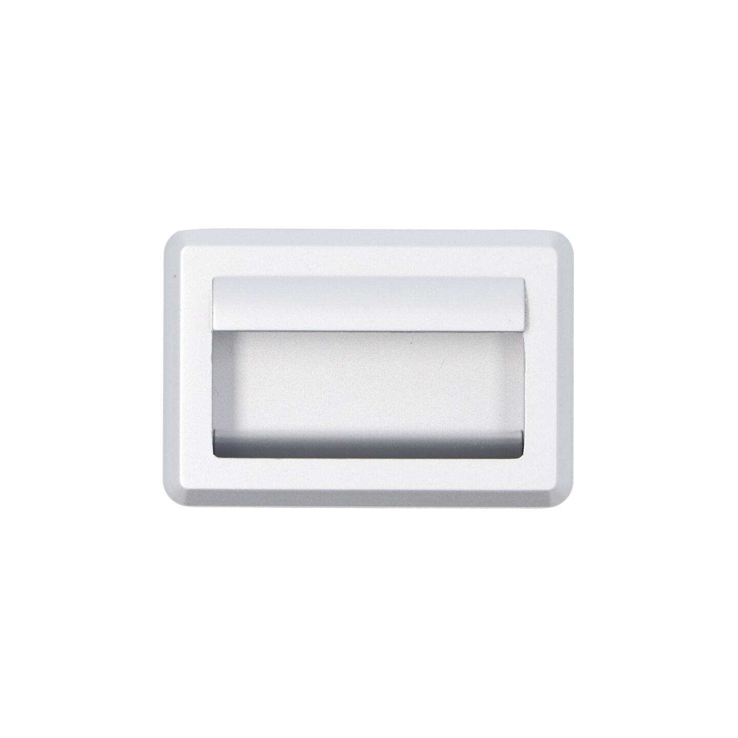 Maniglia ad incasso - Verniciato alluminio matt - Lega di Zinco - Stile Contemporaneo - 74x19x50mm - immagine 3